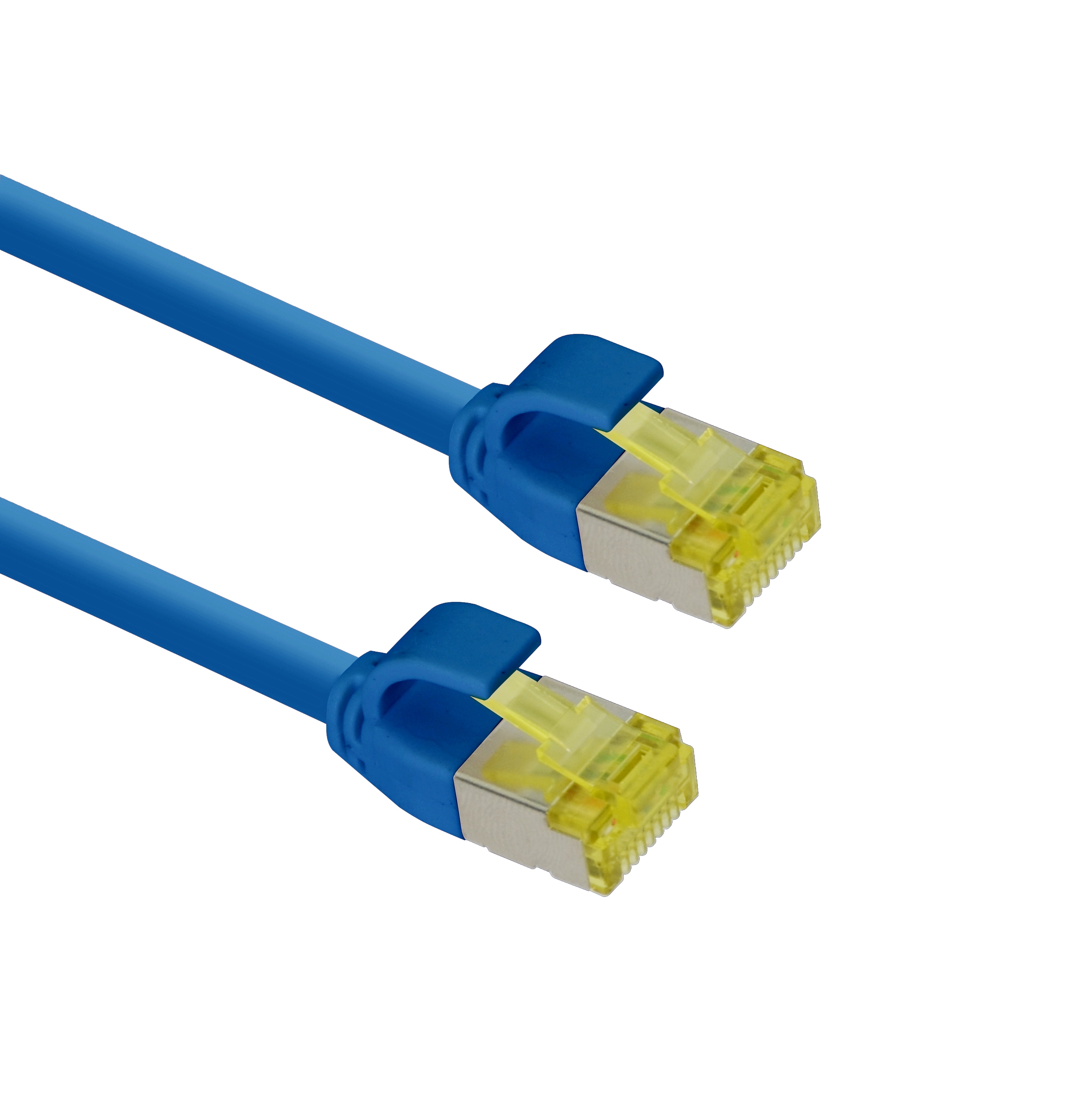 helos patch-capeli Cat 6a Ultraslim S/FTP RJ45 sininen 1m AWG28/7 LSZH GHMT