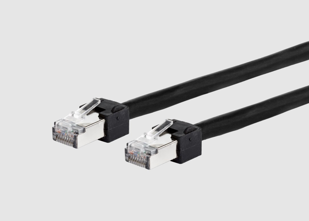 METZ CONNECT patch-kaapeli Cat.6 Ultraflex500 VoIP AWG 26 1.0 m musta