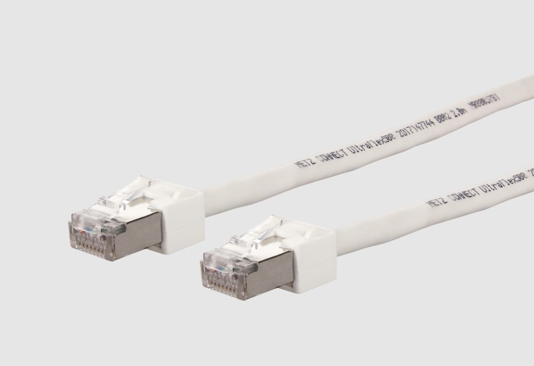 METZ CONNECT liitäntäkaapeli Cat.6 Ultraflex500 VoIP AWG 26 2.0 m valkoinen