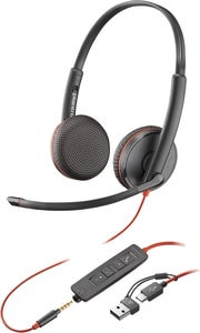 Poly Blackwire C3225 Stereo USB-C/A & 3,5 mm Stereo USB-C/A & 3,5 mm Stereo USB-C/A & 3,5 mm