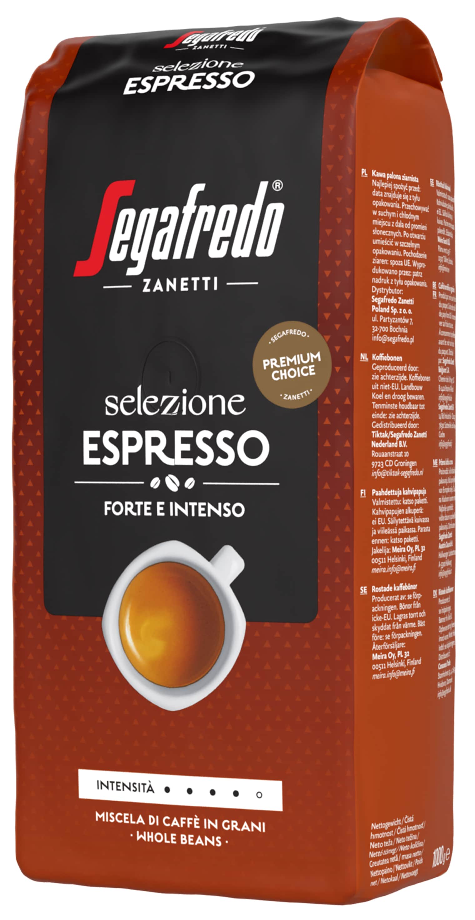 Segafredo Selezione Espresso 1000g papu 1000g papu 1000g papu