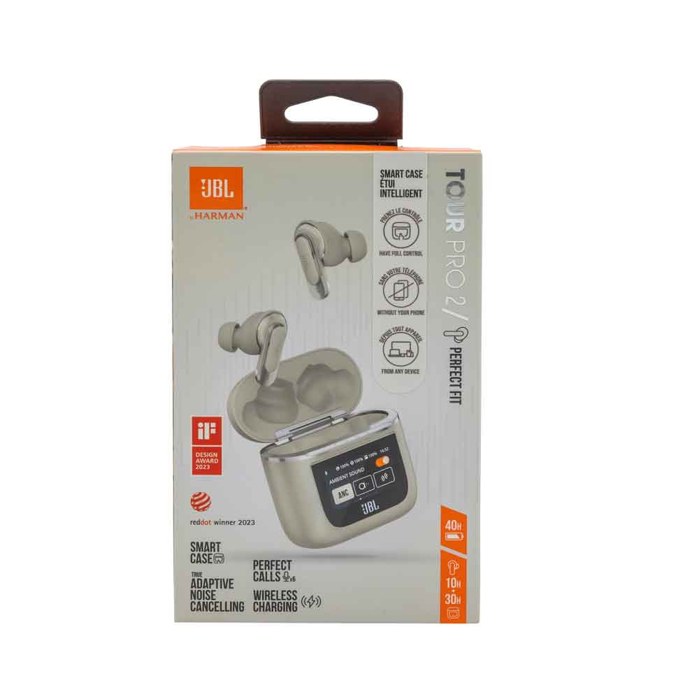 JBL Tour Pro 2 True Wireless in-ear -kuulokkeet, samppanjainen
