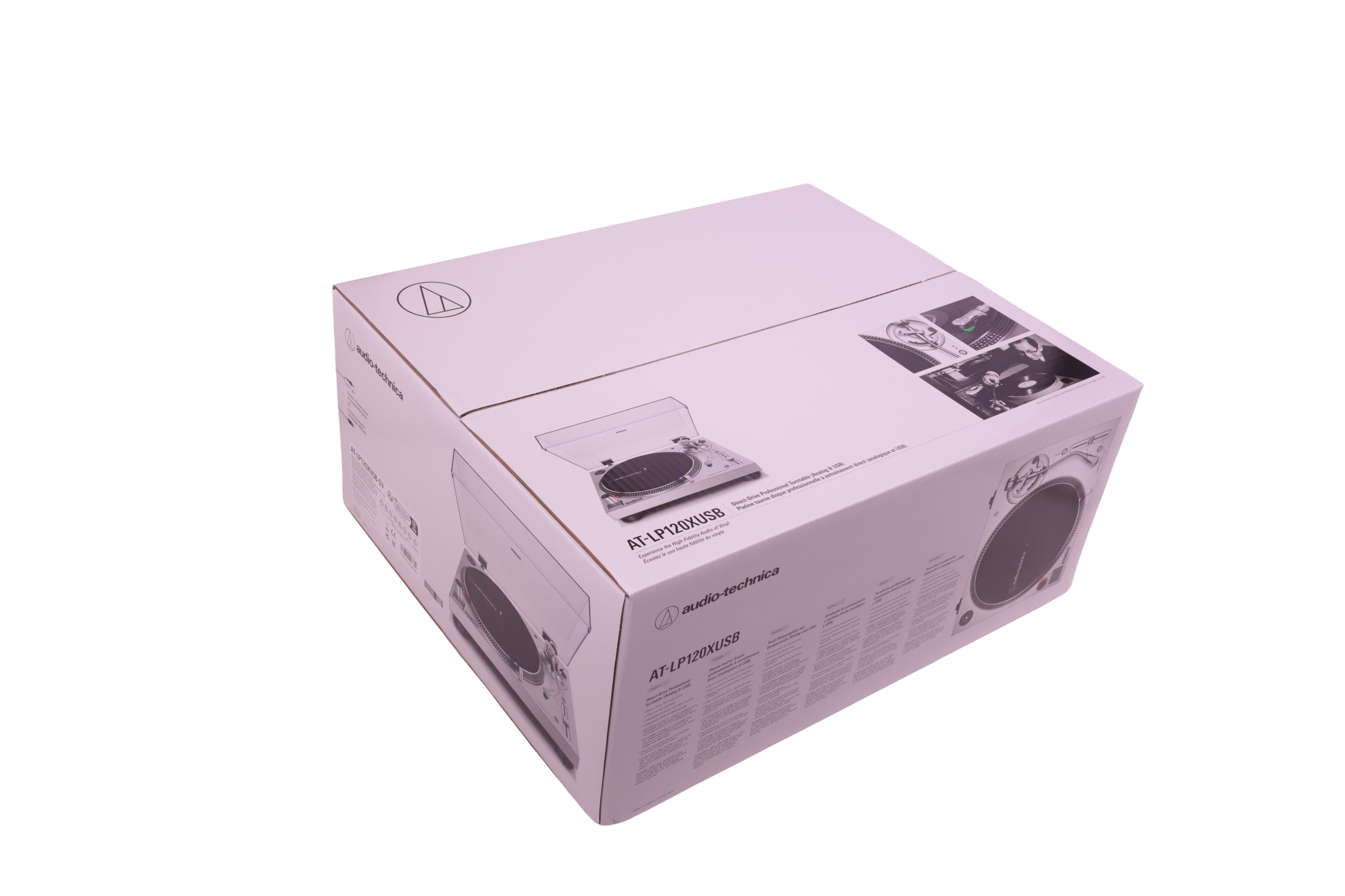 Audio-Technica AT-LP120X suoravetoinen levysoitin, hopea