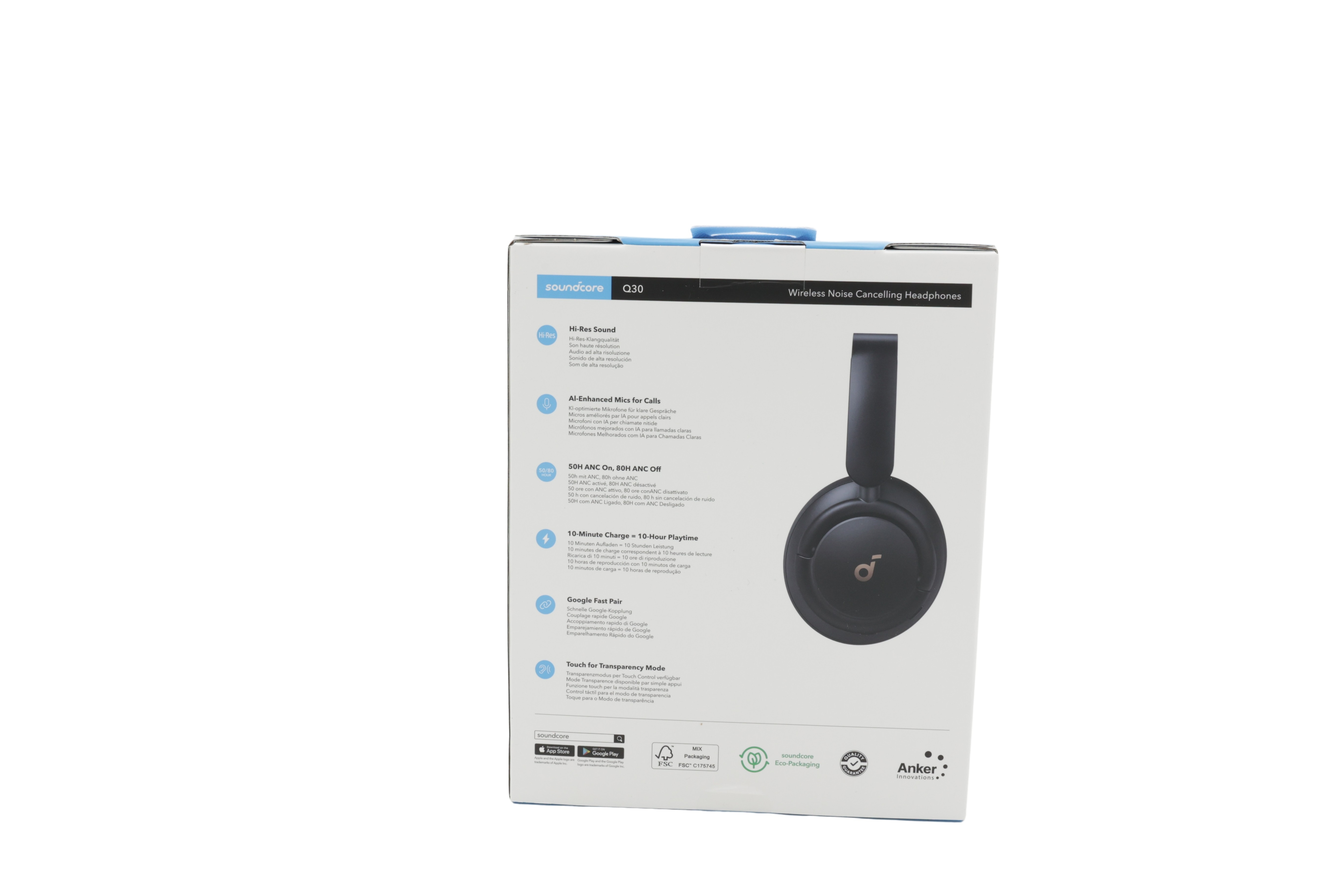 Anker Soundcore Life Q30 BT -kuulokkeet, musta