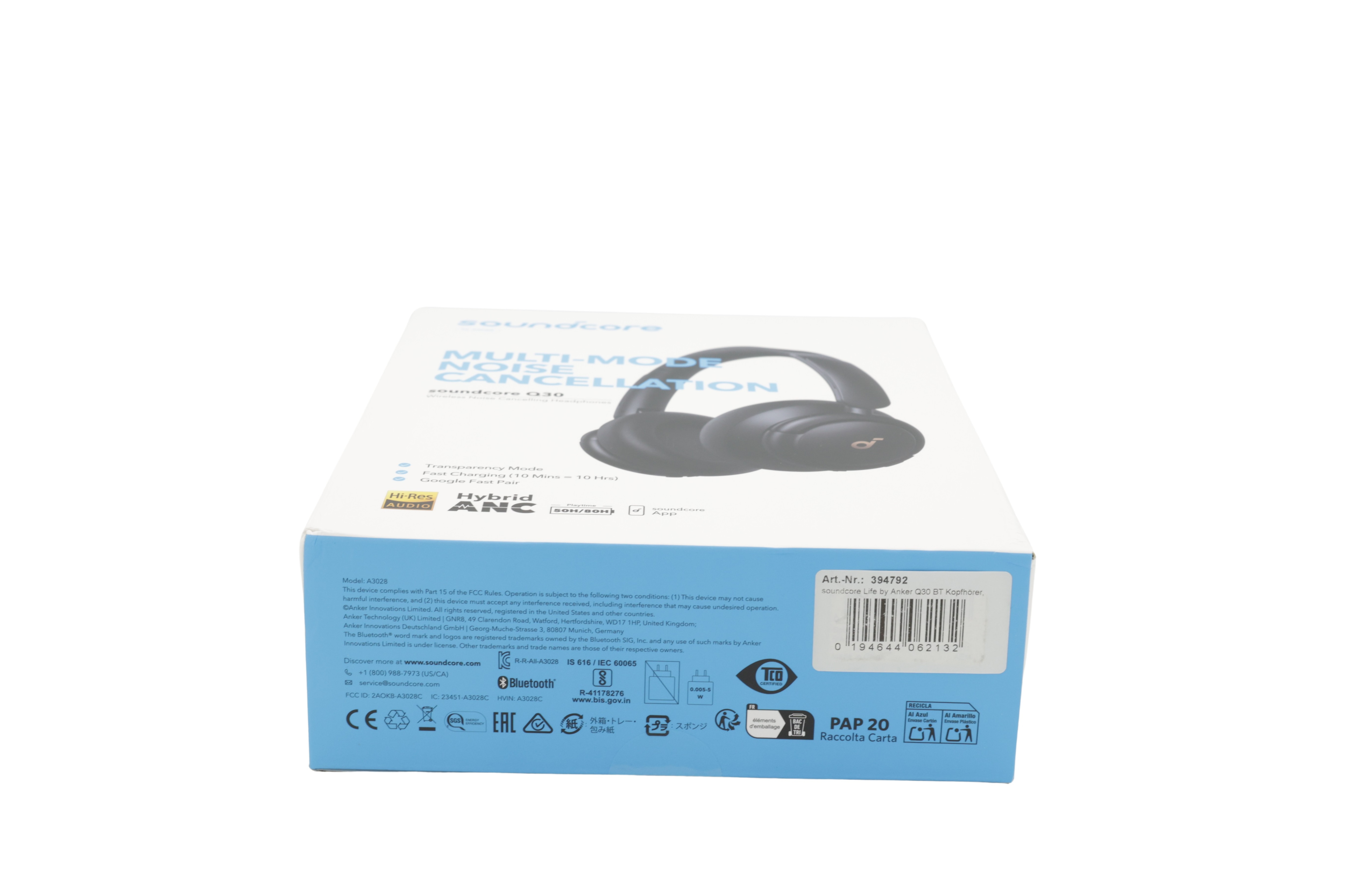 Anker Soundcore Life Q30 BT -kuulokkeet, musta