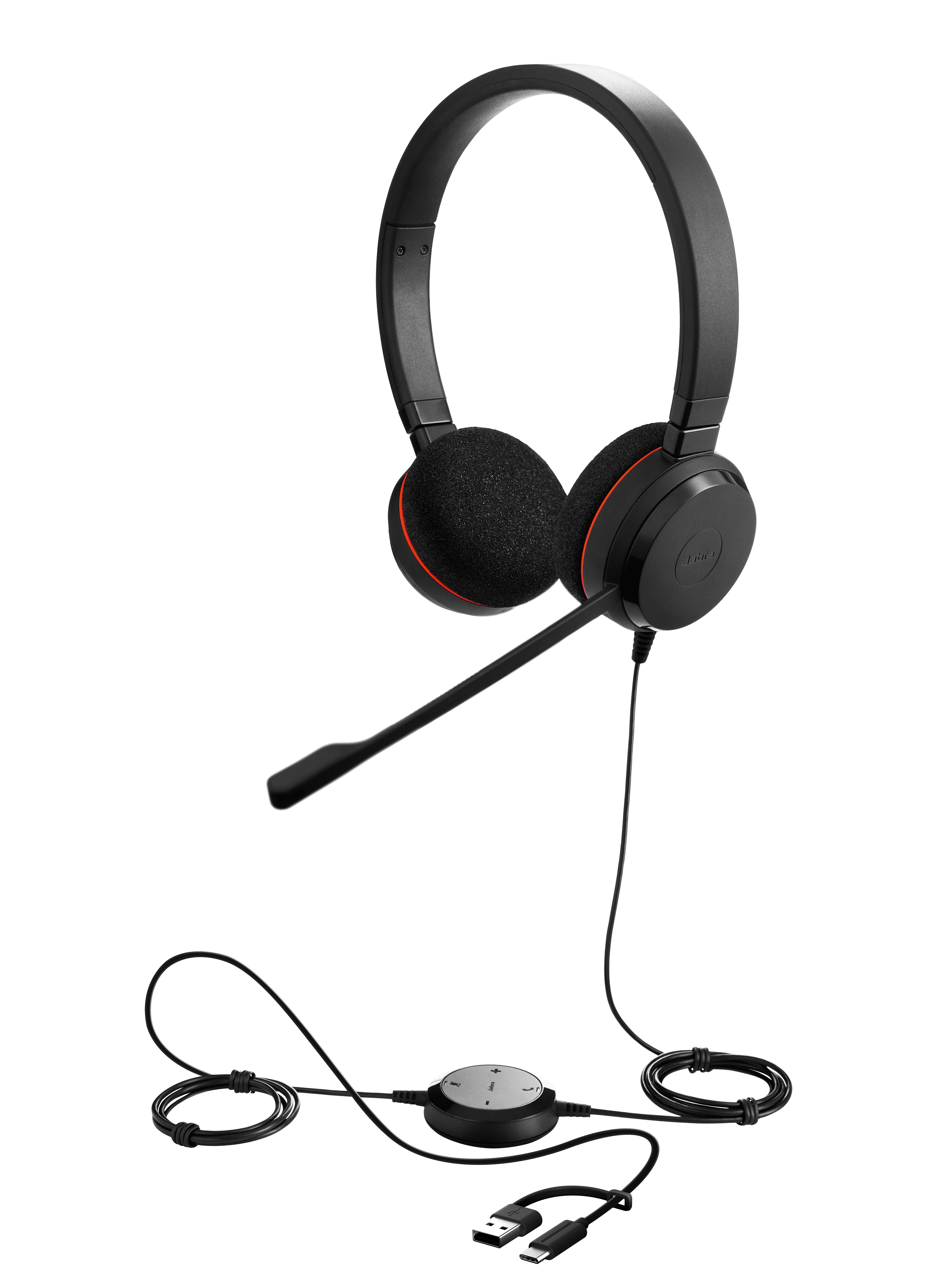 Jabra Evolve 20 CPU Stereo USB C/A -Wire