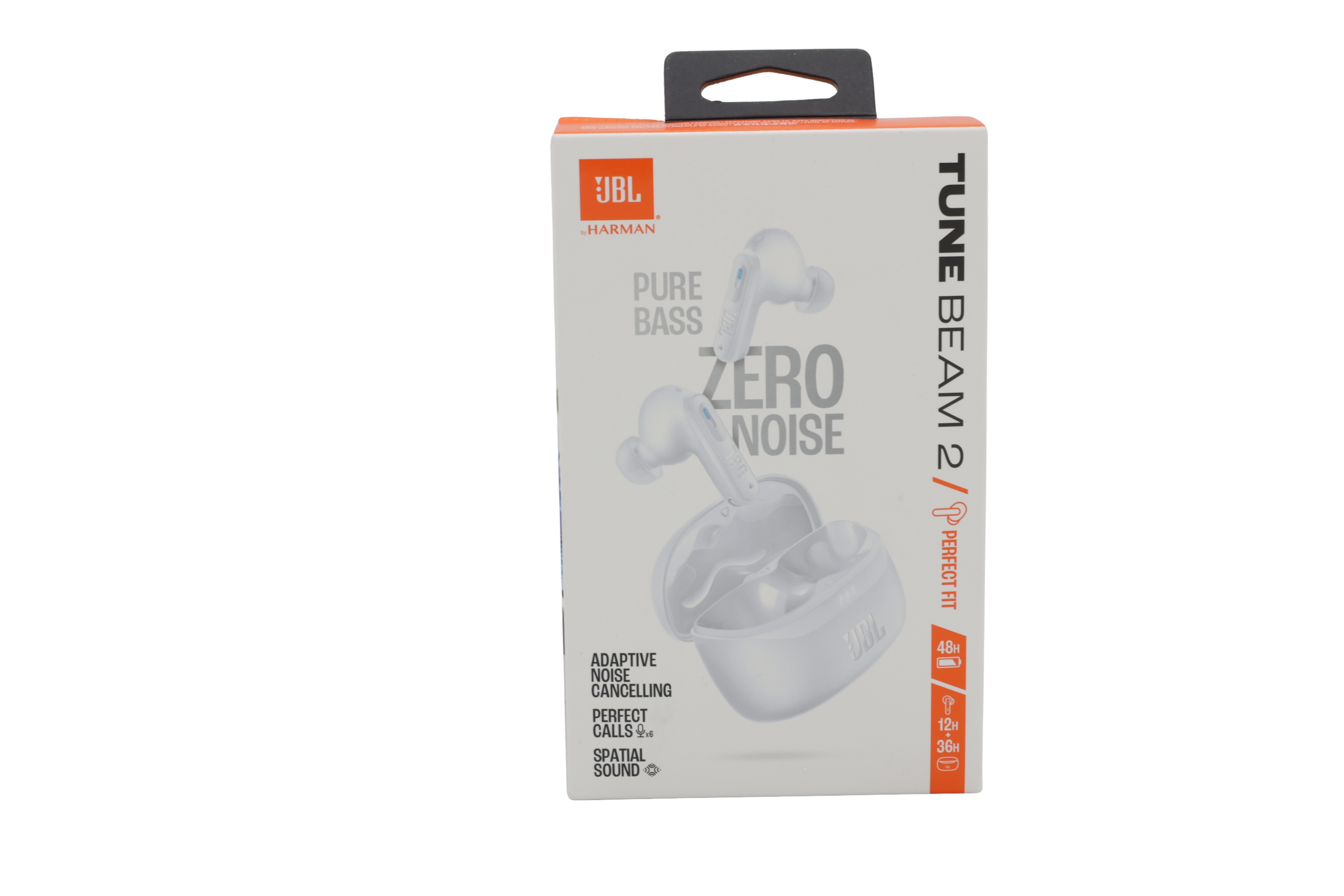 JBL Tune Beam 2, Langattomat Bluetooth in-ear kuulokkeet, valkoinen