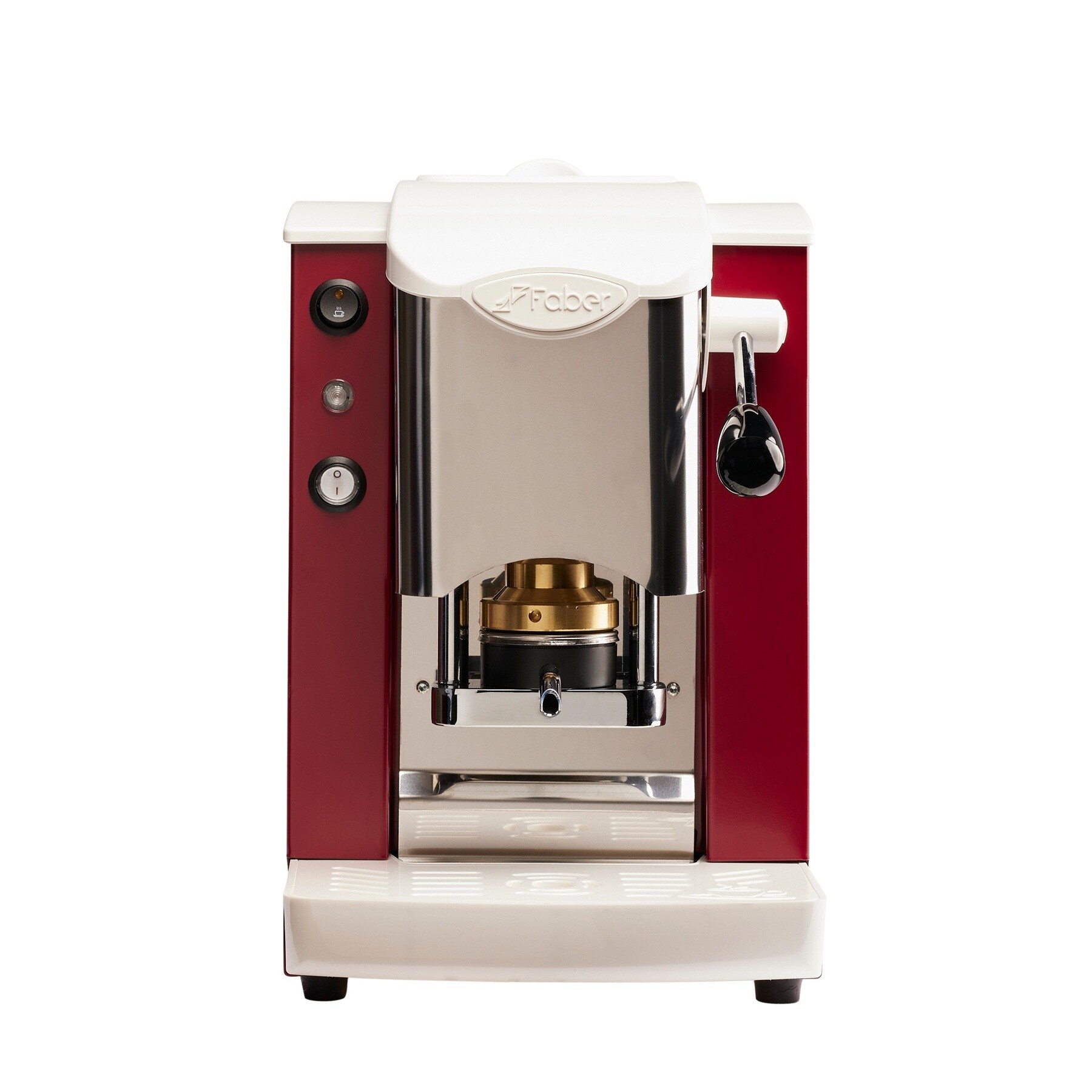 Faber Slot Inox ESE Pad espressokone Viini punainen Valkoinen Valkoinen Inox Inox Inox