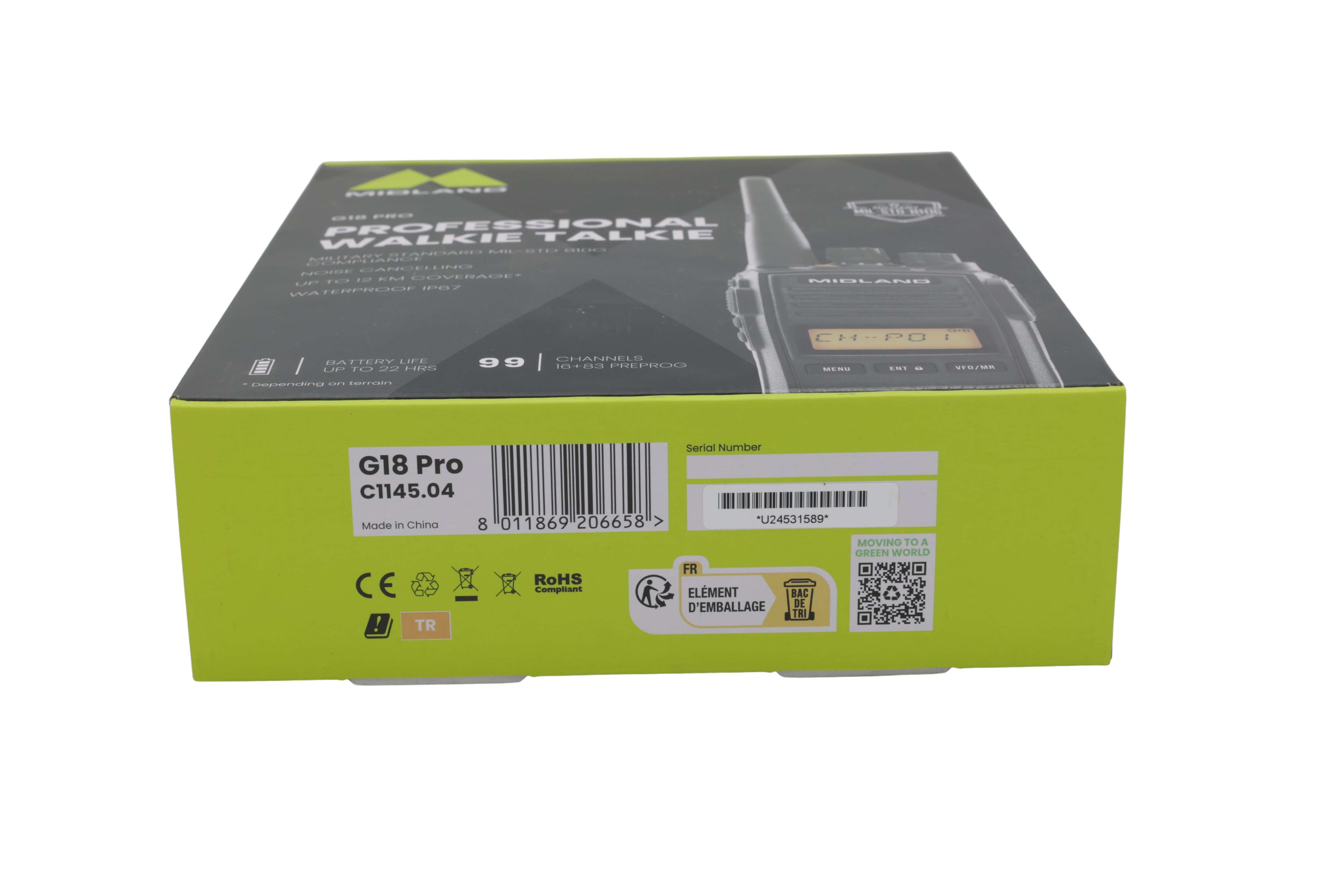 Midland G18 Pro NC, PMR446, IP67