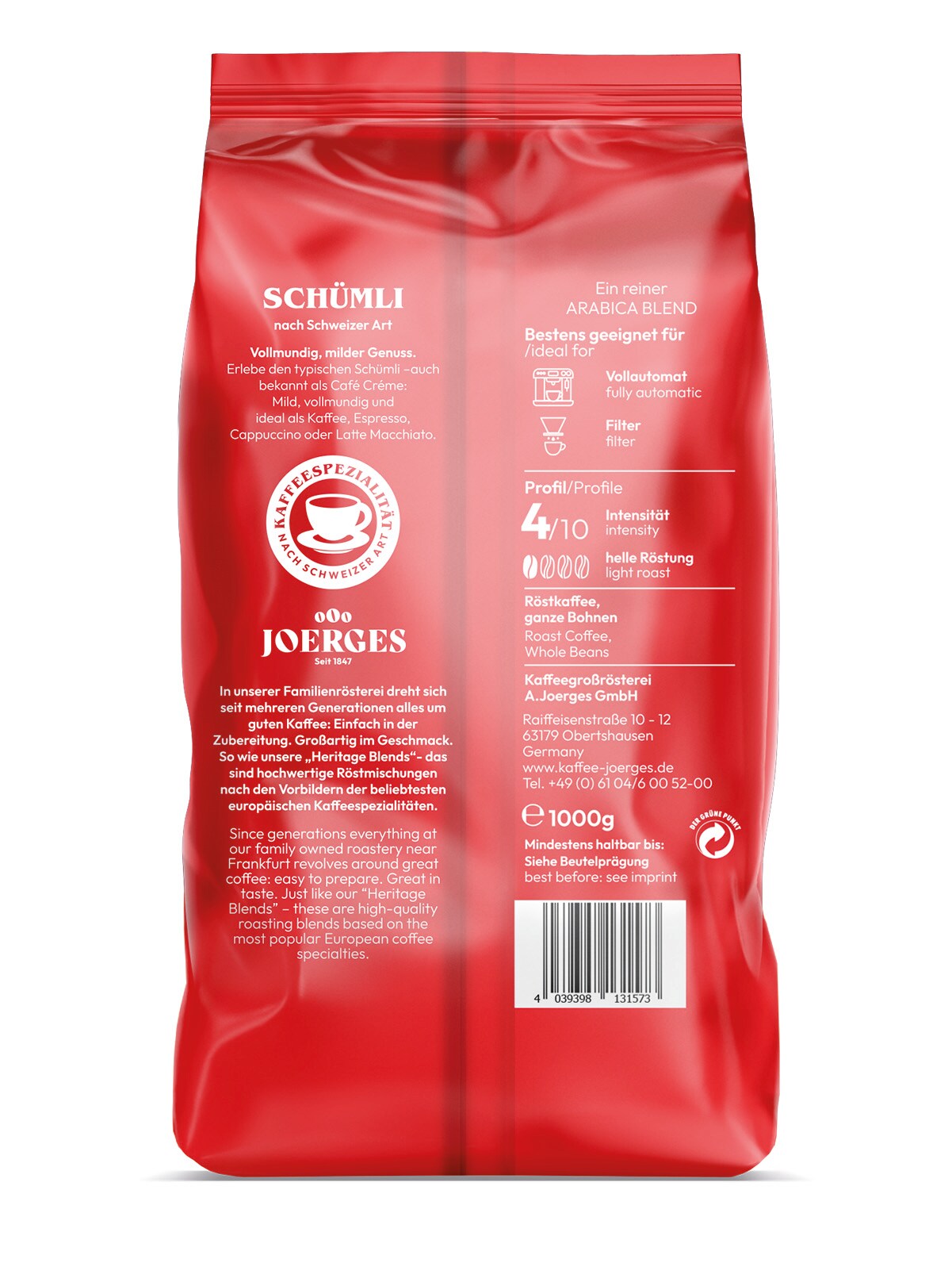 Joerges Heritage Schümli 1 kg papujaa