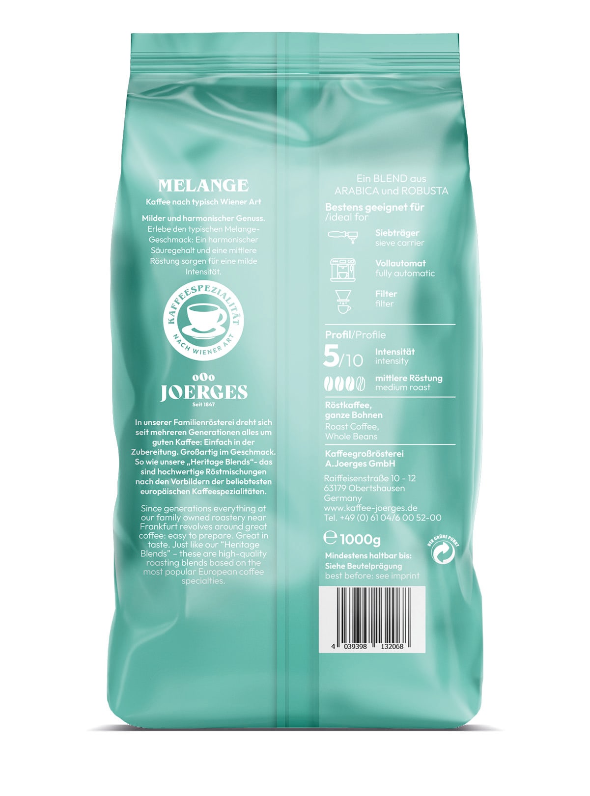 Joerges Heritage Melange 1kg pavutti