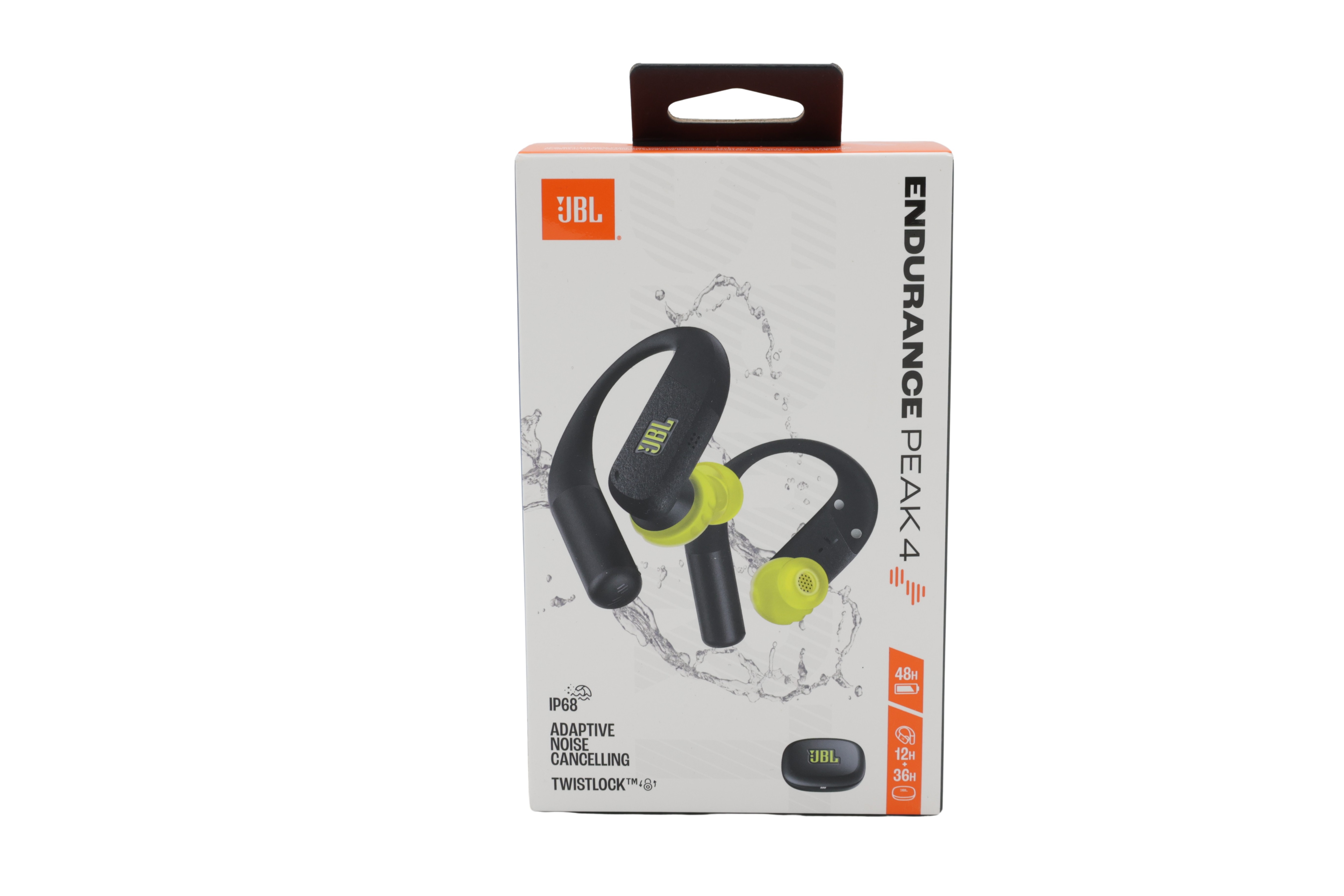 JBL Endurance Peak 4 in-ear TWS urheilu kuulokkeet BT ANC, IP68, musta/lime