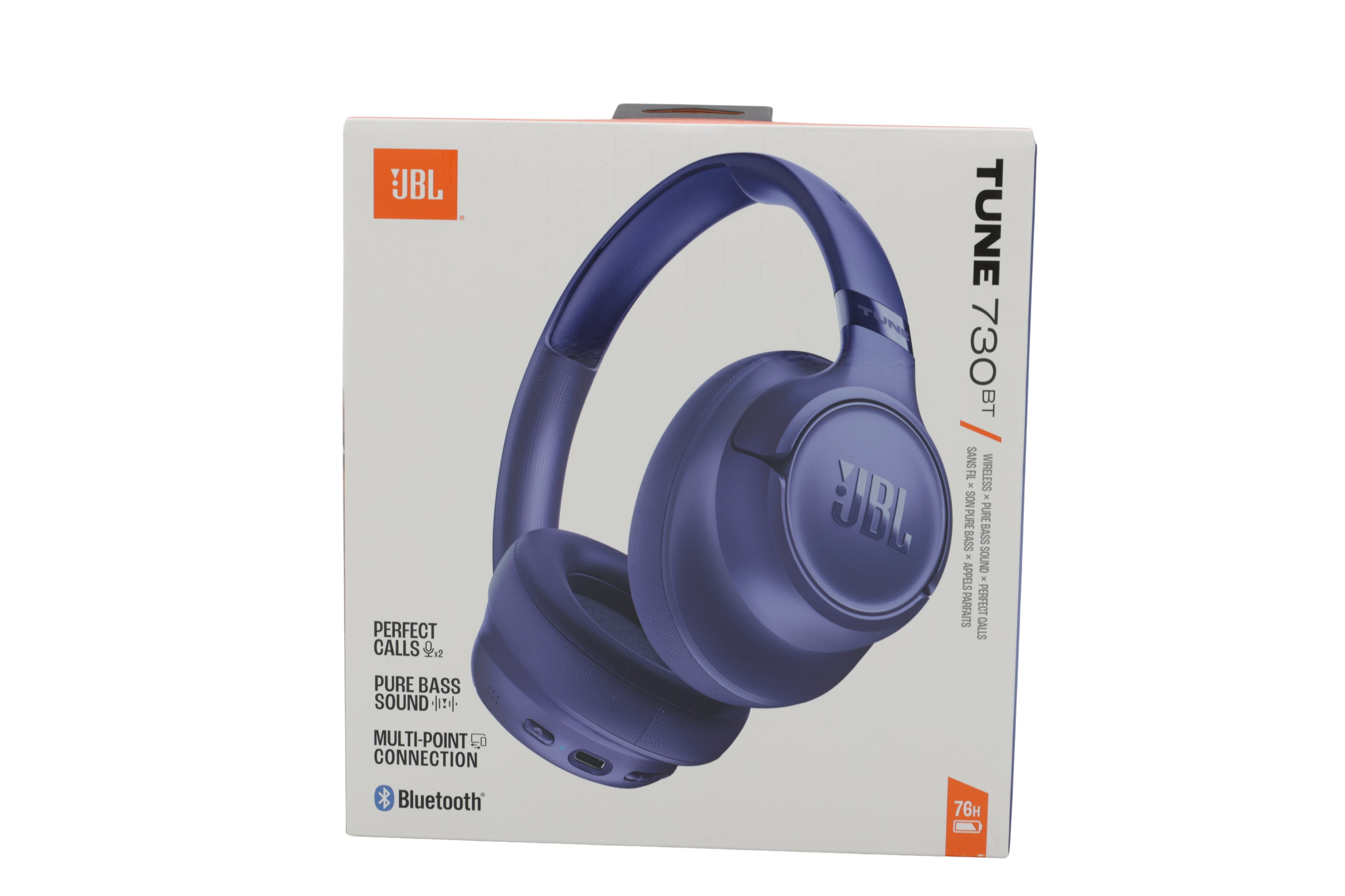 JBL JBLT730BTBLU Tune 730 BT Over-Ear kuulokkeet, sininen, sininen, sininen