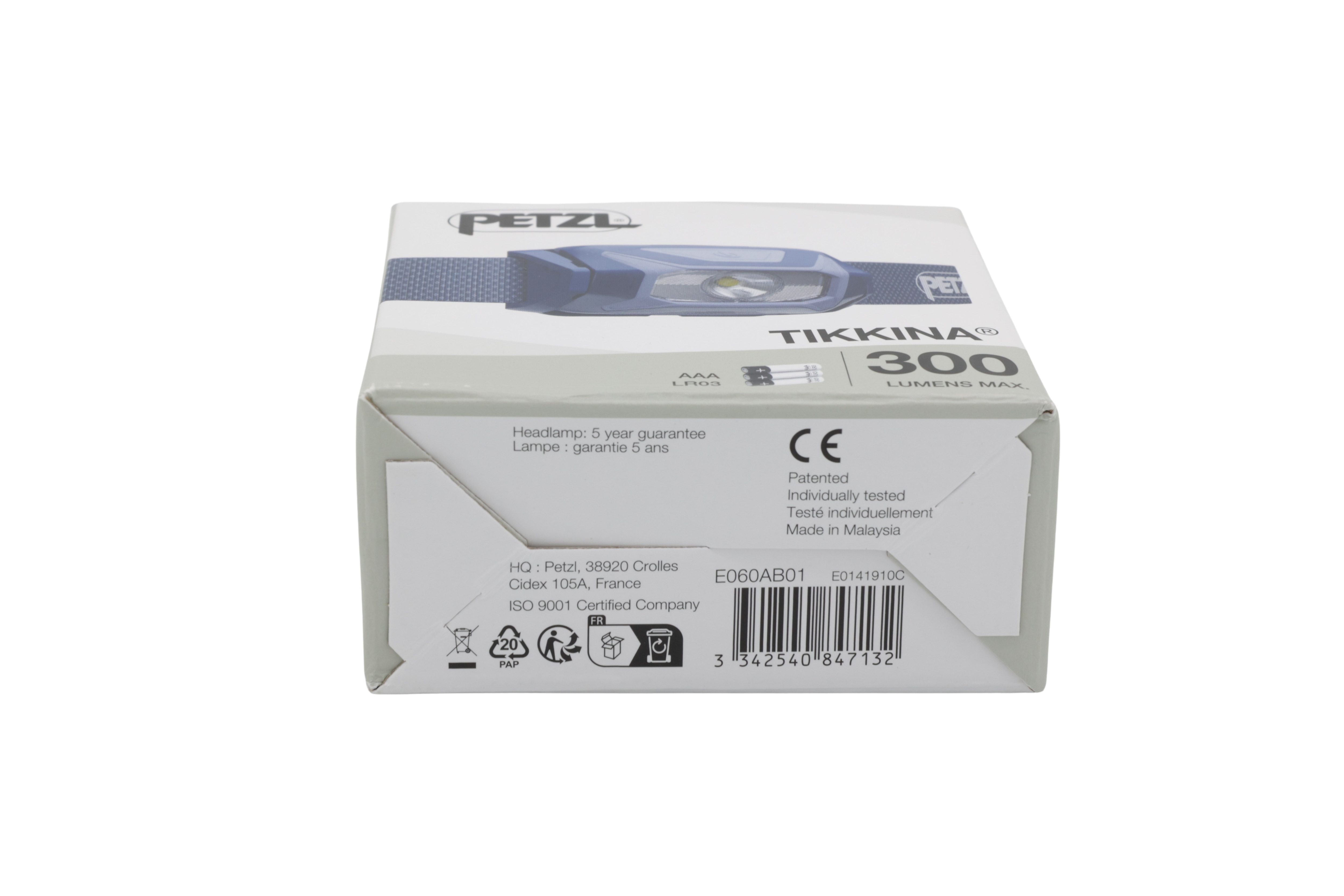 Petzl E060AB01 TIKKINA kompakti ajovalaisin sininen