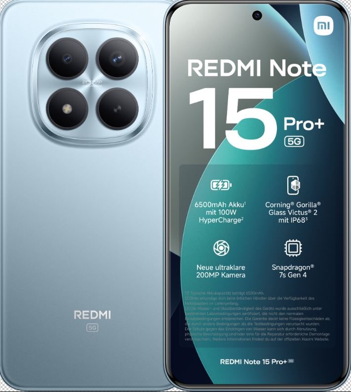 Xiaomi Redmi Note 15 Pro 5G 256GB jäätikön sininen