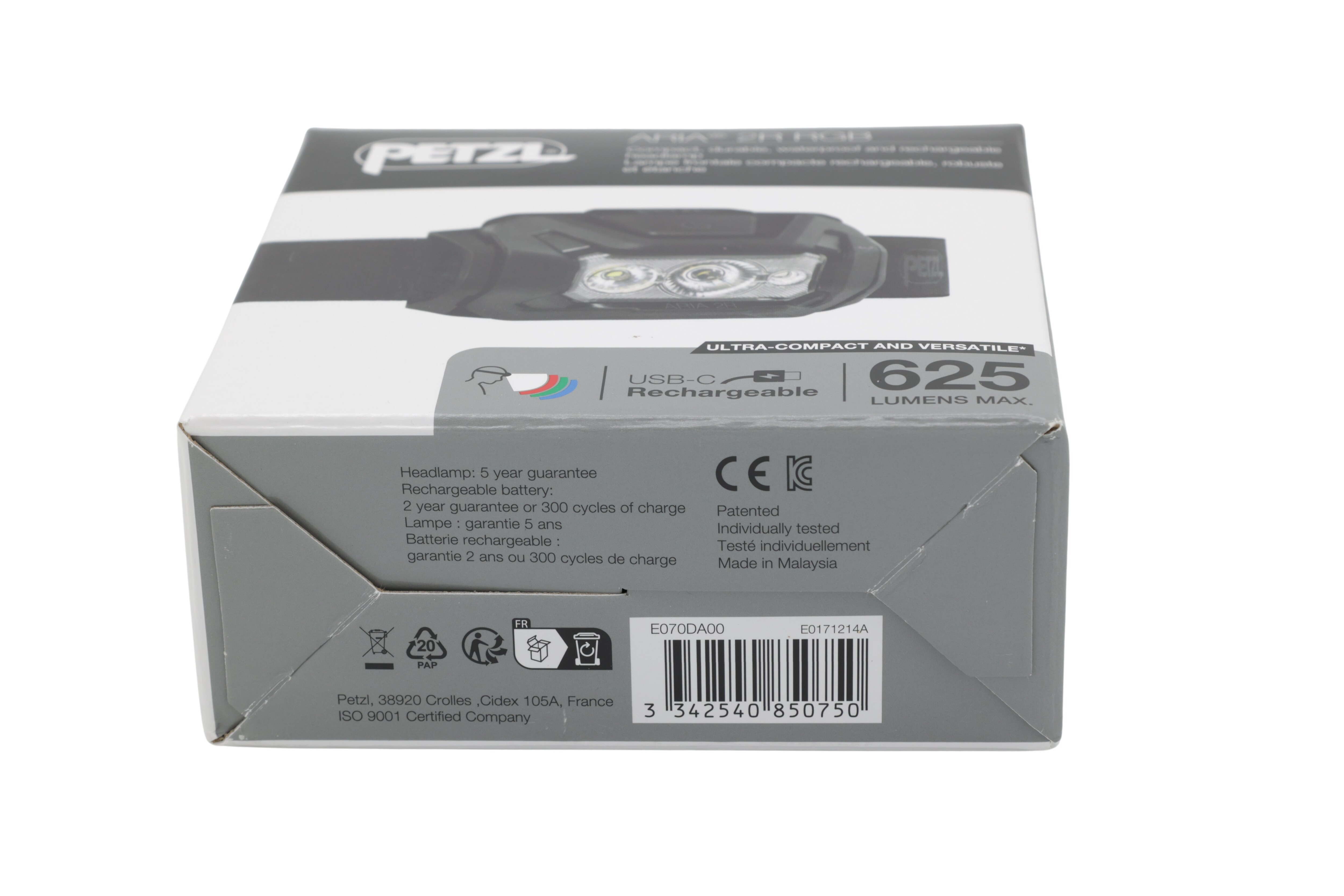 Petzl E070DA00 Otsavalaisin ARIA 2R RGB musta