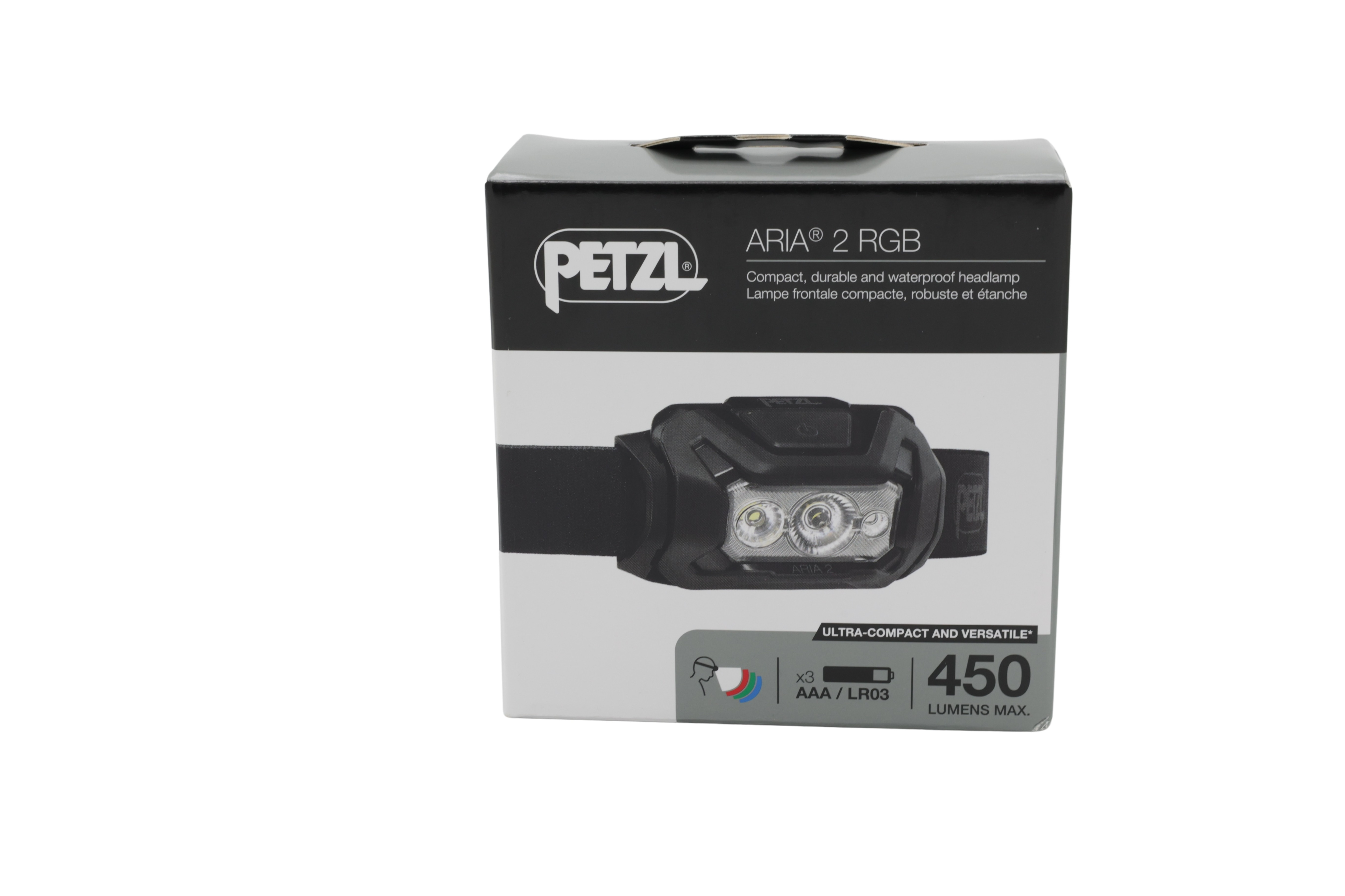 Petzl E070BB00 Otsalamppu ARIA 2 RGB musta