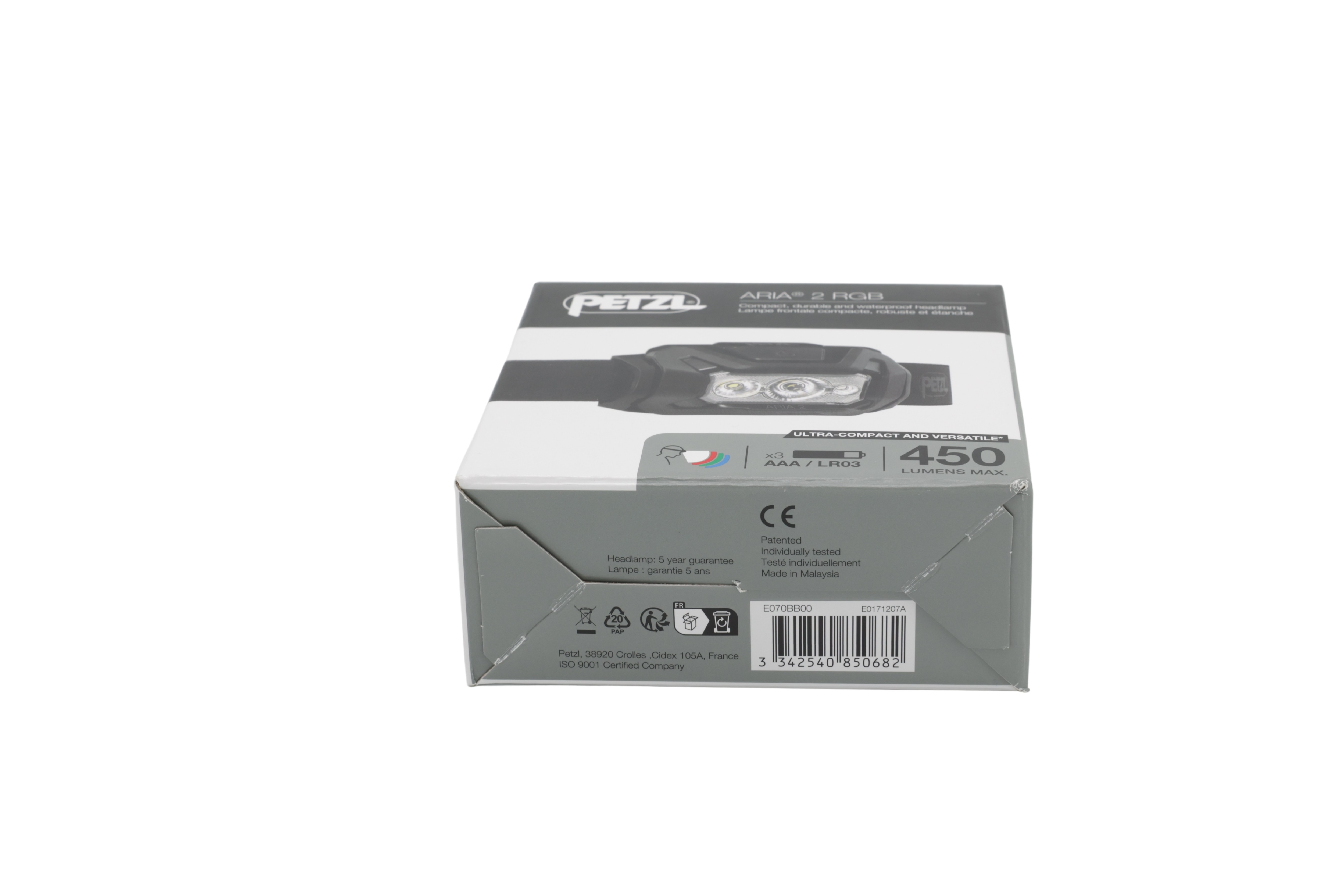 Petzl E070BB00 Otsalamppu ARIA 2 RGB musta