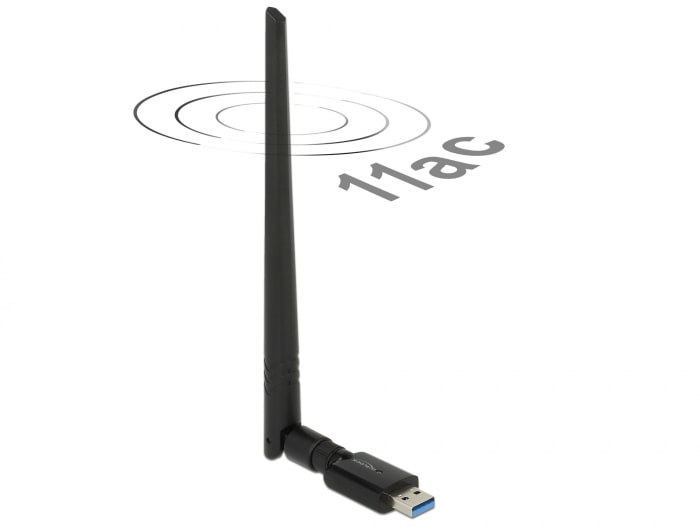 Delock WLAN USB3.0 Stick Dualband 2.4/5 GHz WLAN_AC 867300 ulkoinen antenni