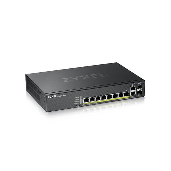 Zyxel GS2220-10HP 8-porttinen 2x SFP/RJ45 Gigabit L2 -hallittu PoE-kytkin