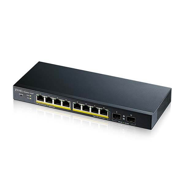 Zyxel GS1900-10HP 8-porttinen GbE L2 PoE Smart-Kytkin V2