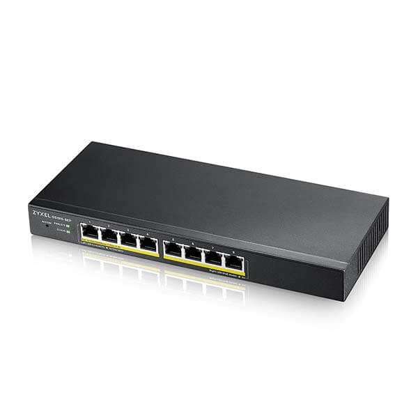 Zyxel GS1915-8EP 8-porttinen GbE PoE, 60 wattia 802.3at, älykäs kytkin