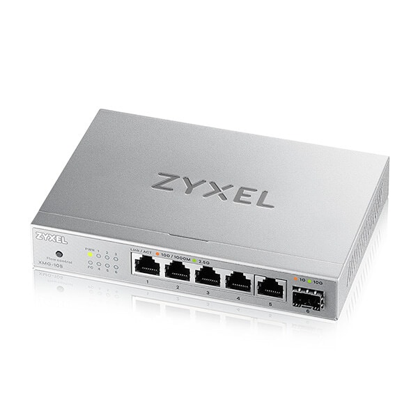 Zyxel XMG-105 5 porttia 10/2,5G MultiGig-kytkin ilman hallintaa