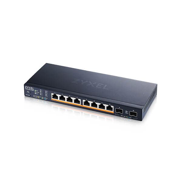 Zyxel XMG1915-10EP 8-porttinen 2.5GbE, 2 SFP, 8 x PoE 802.3 bt, 130W älykäs kytkin