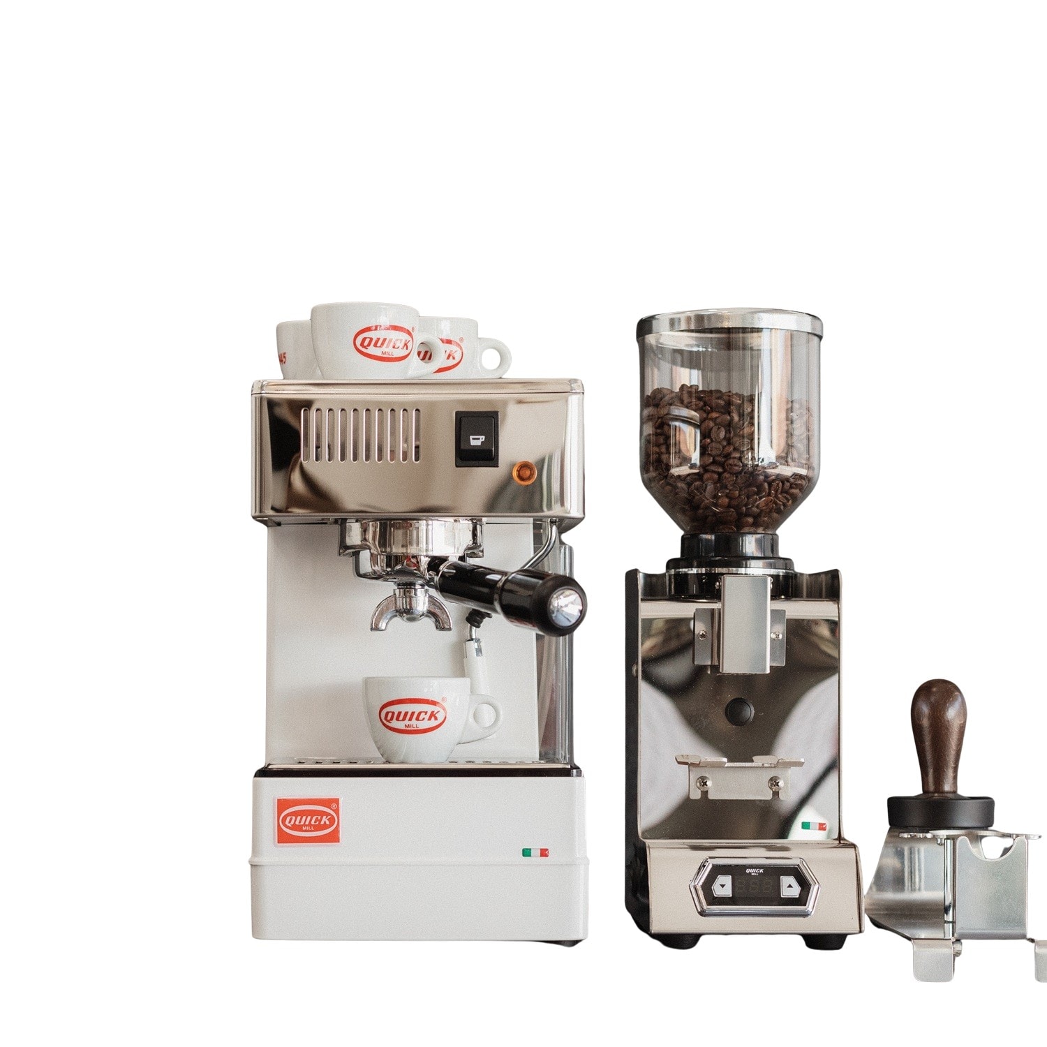 Quick Mill 0820 Stretta Valkoinen portafiltterinen espressokeitin Quick Mill 0820 Stretta White