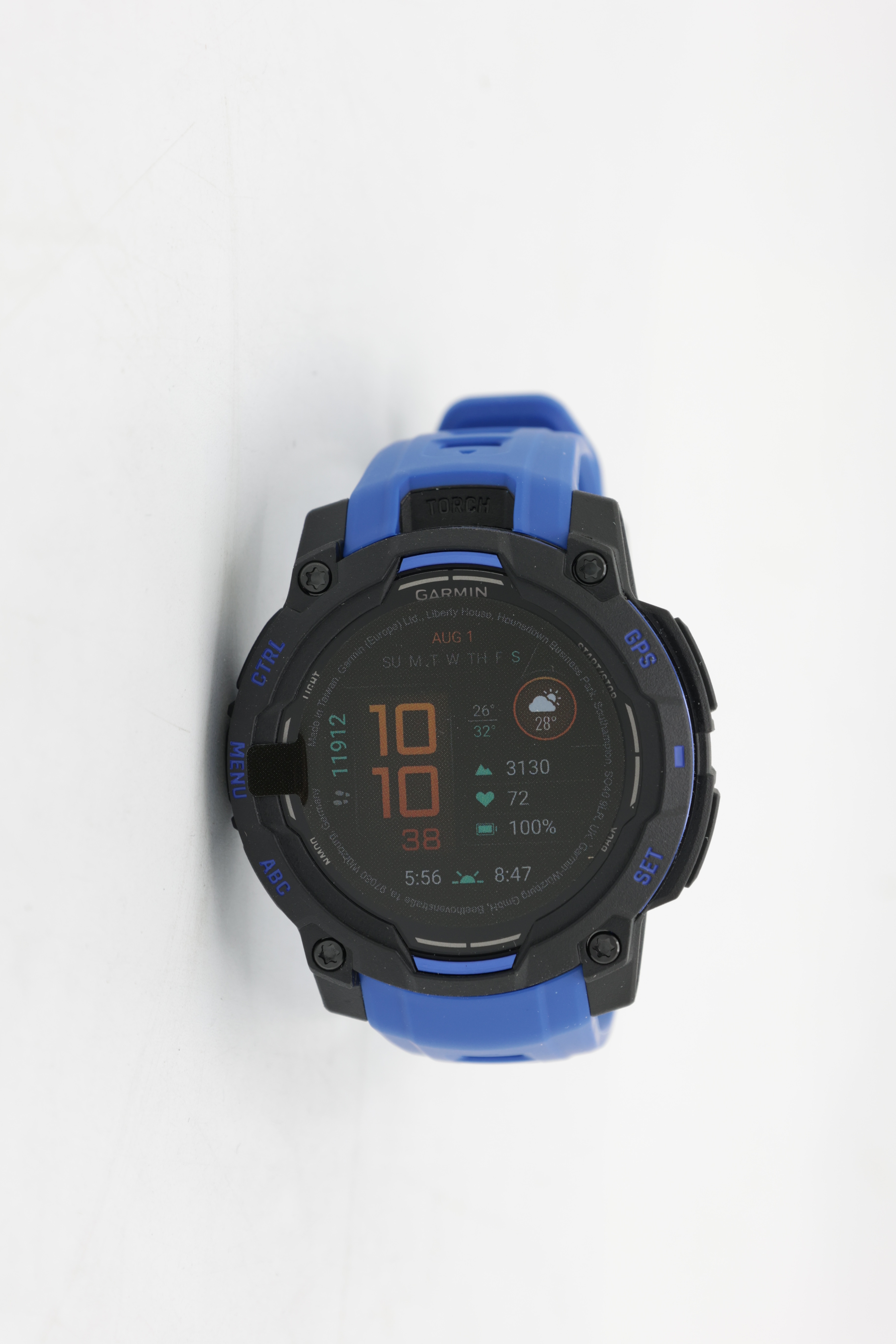 Garmin Instinct 3 AMOLED, 50 mm, musta-sininen