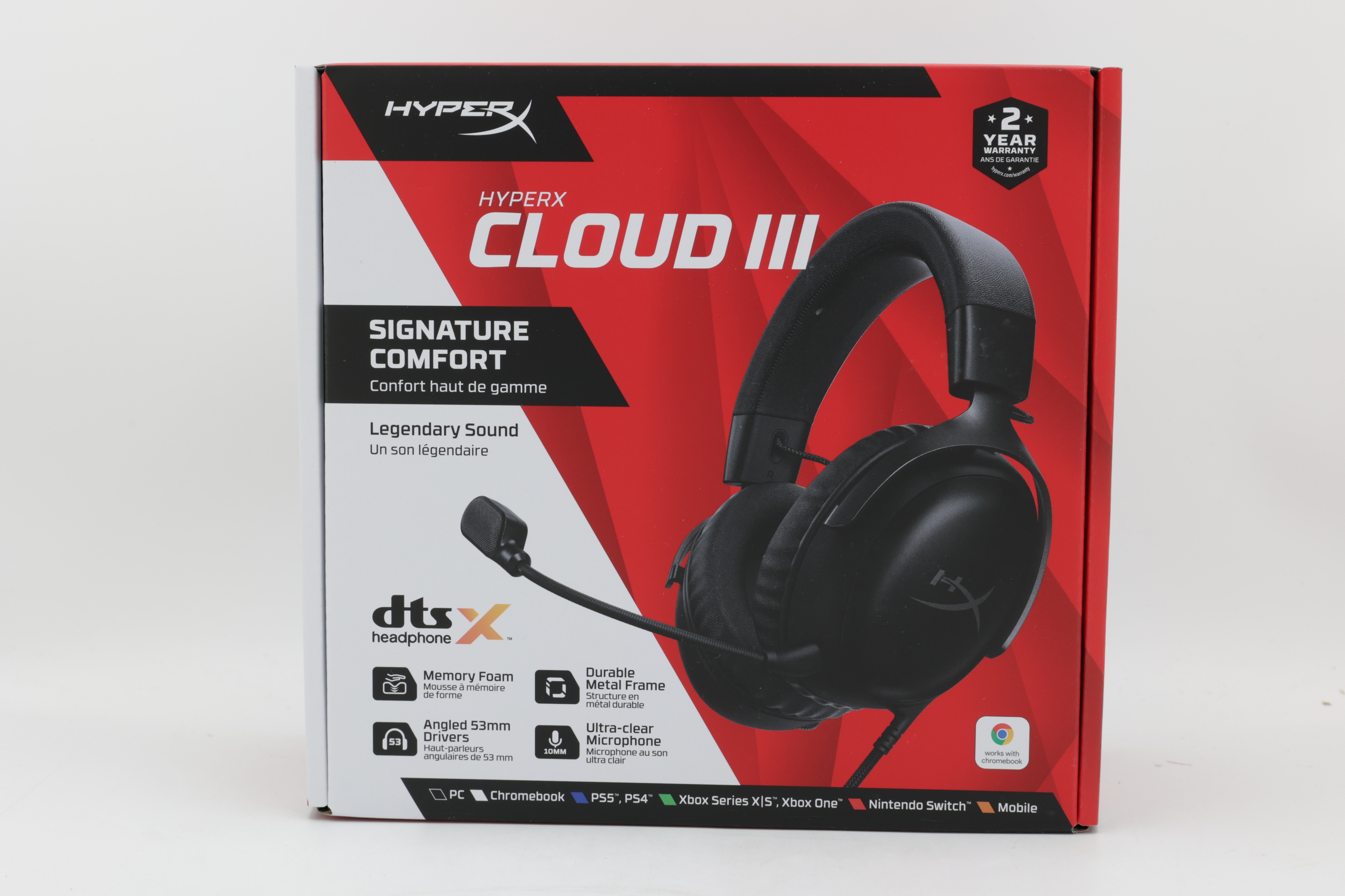 HyperX Cloud III -kuulokkeet, musta