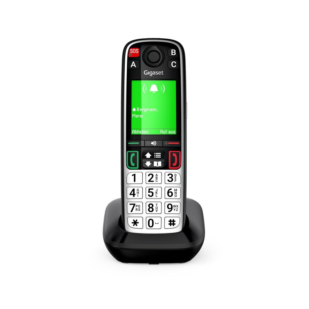 Gigaset EASY 500 DECT-latausasema, mukana 1 x luuri (SOS / LS life style) – musta