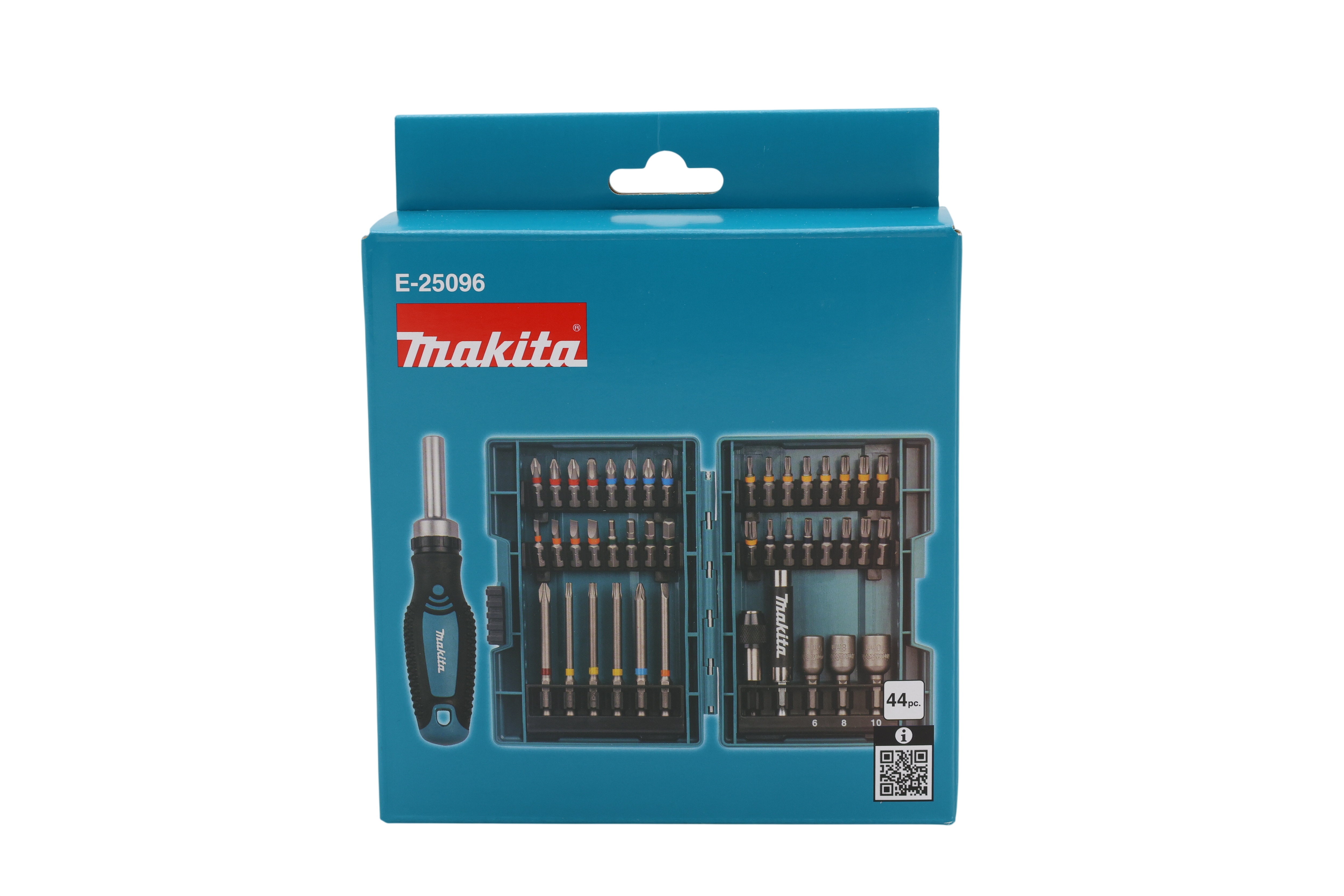 Makita E-25096 -kärkisarja, jossa on räikkäkahva, 44-osainen
