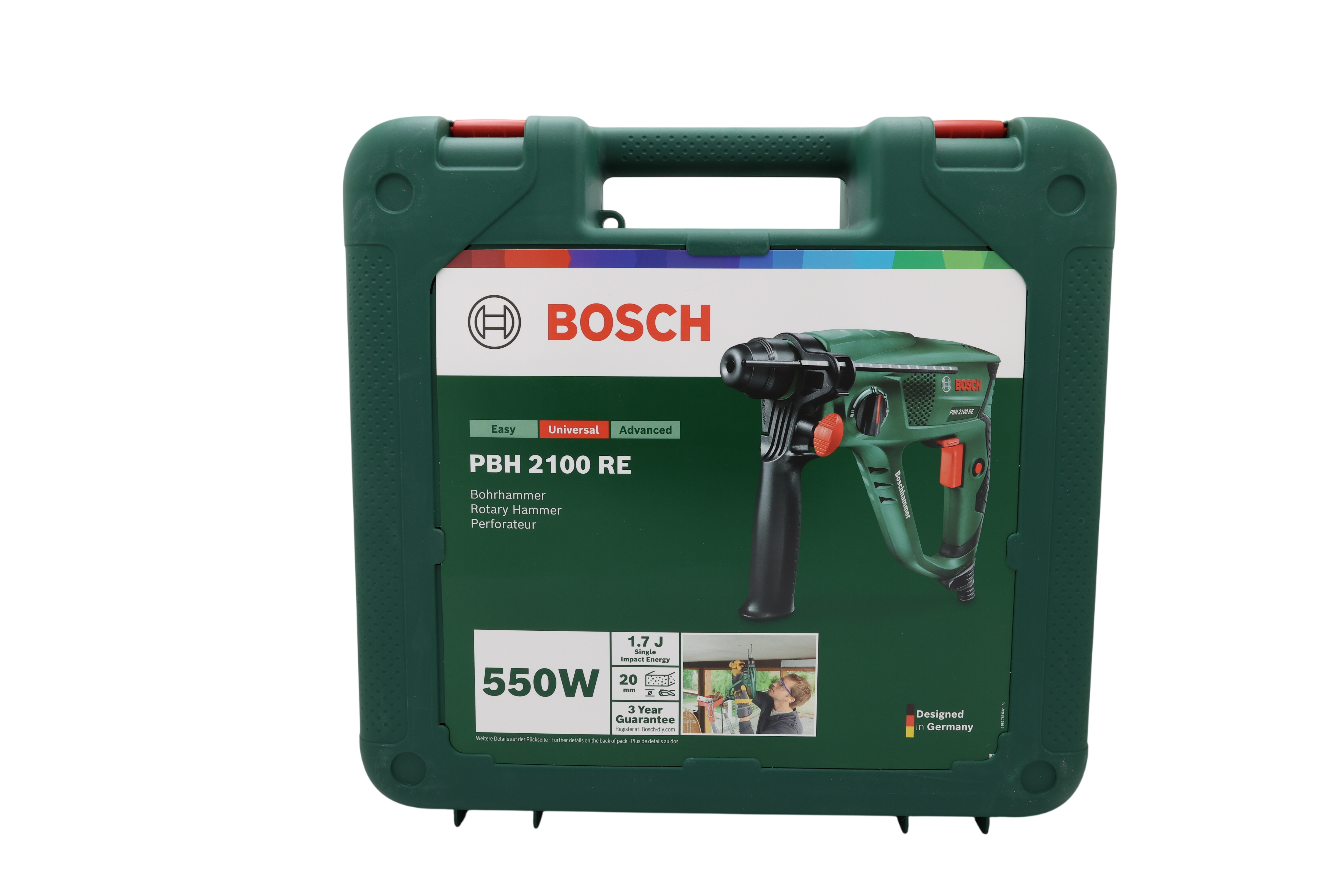 Bosch 06033A9300 poravasara PBH 2100 RE (550 wattia, laatikossa)