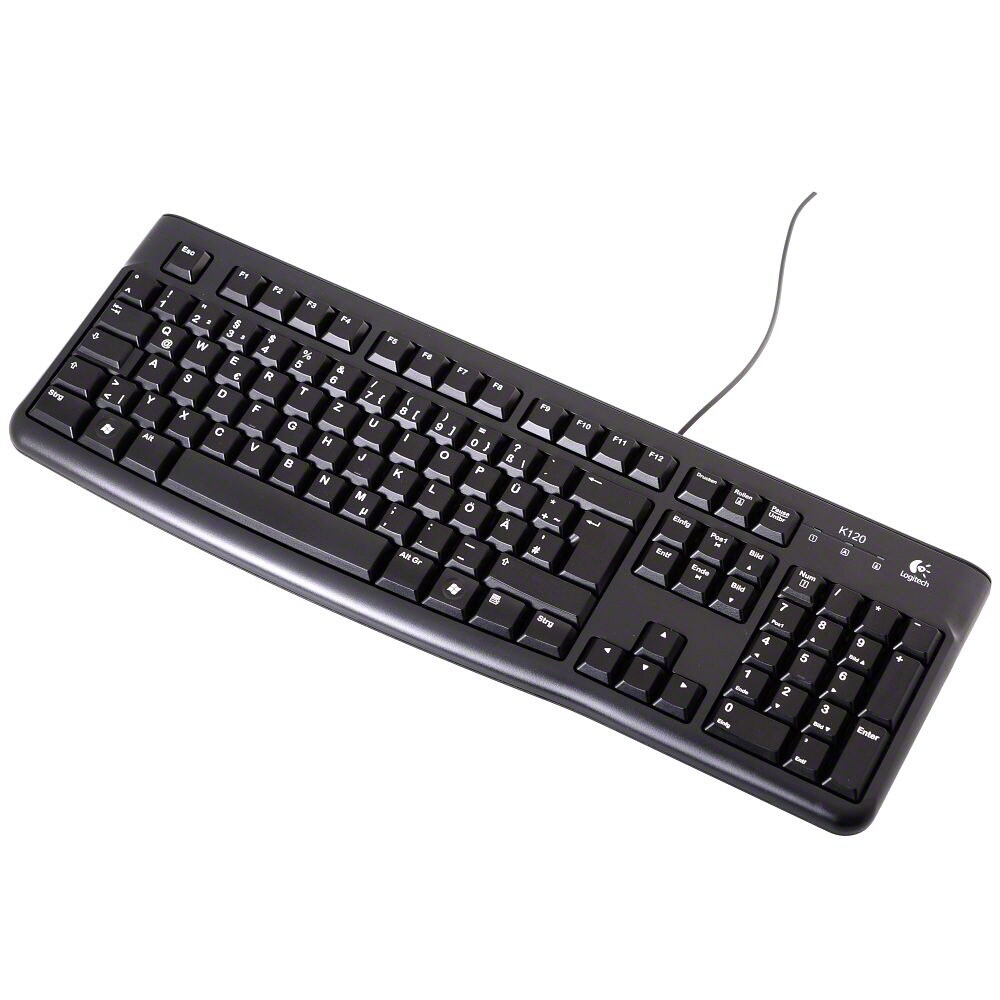Logitech K120 for Business – näppäimistö – langallinen DE – musta