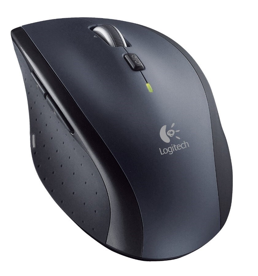 Logitech M705 Marathon – optinen hiiri – langaton – harmaa-musta