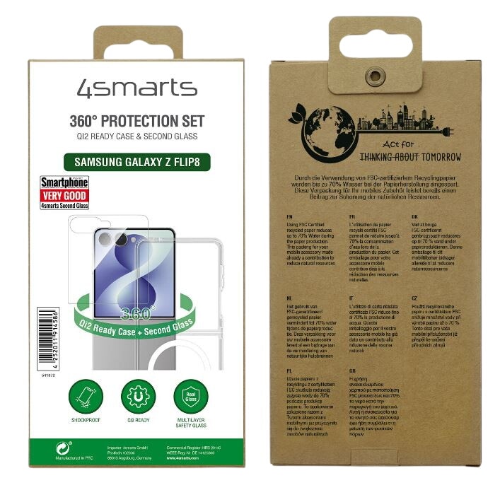 4smarts 360 Protection -sarja Samsung Galaxy Z Flip 8:lle