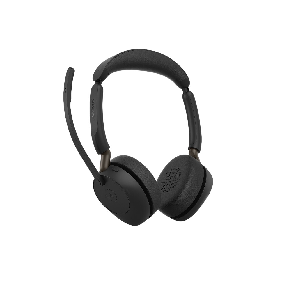Jabra Evolve3 65 MS Stereo, musta, yhdessä Link 390a:n kanssa