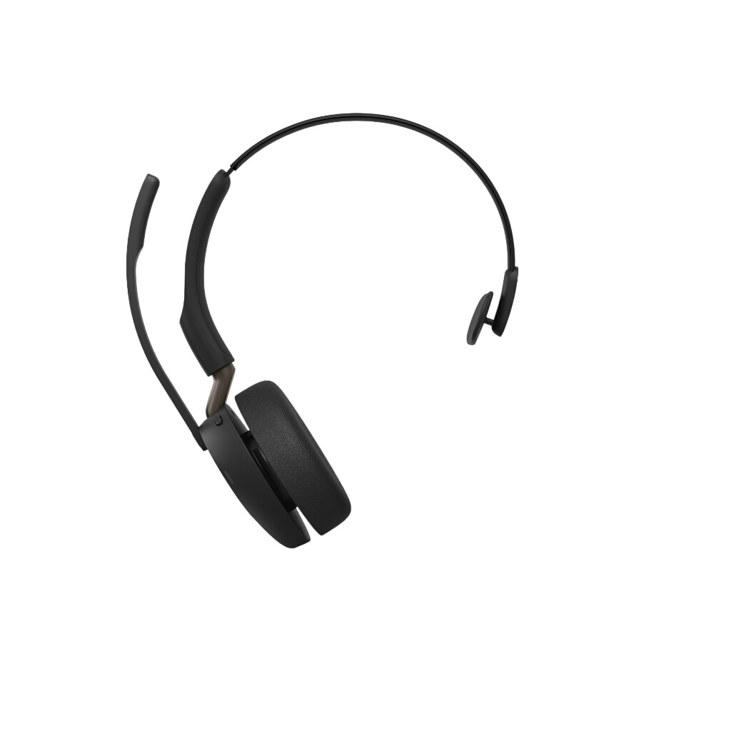 Jabra Evolve3 65 UC Mono, musta, yhdessä Link 390a:n kanssa
