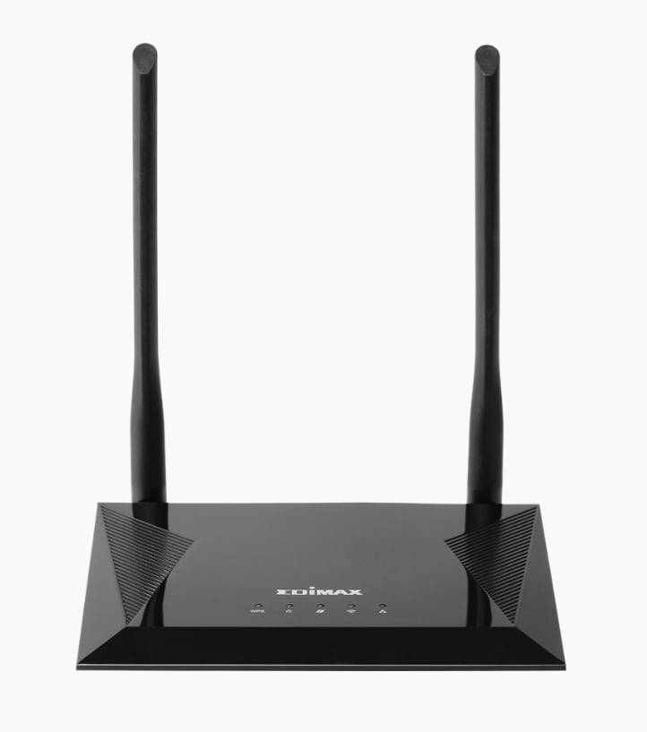 Edimax BR-6428NS V5 N300 4-in-1 Wi-Fi-reititin, tukiasema, kantamanlaajennin ja WISP