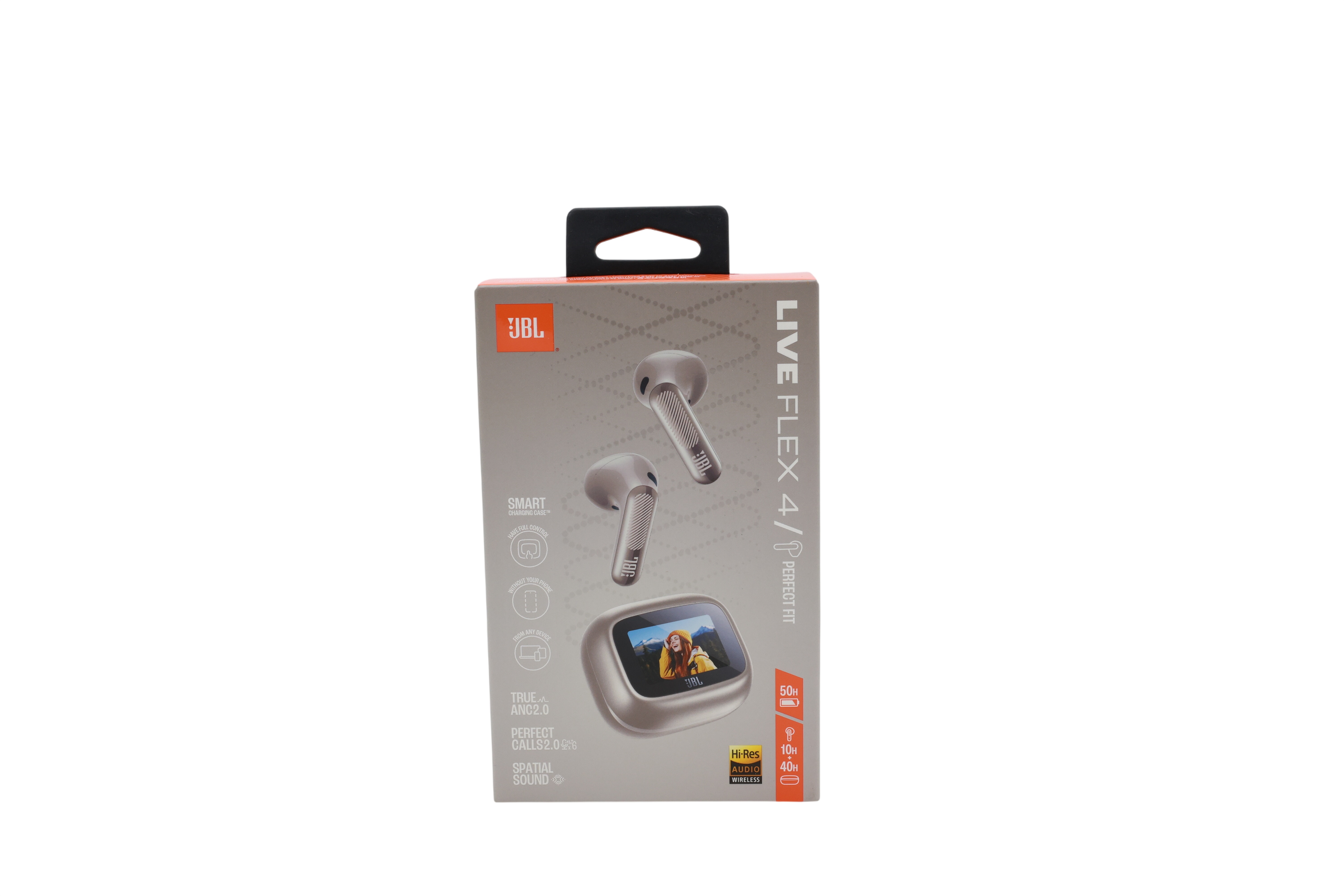 JBL Live Flex 4, langattomat in-ear-kuulokkeet Bluetooth-yhteydellä, hiekka