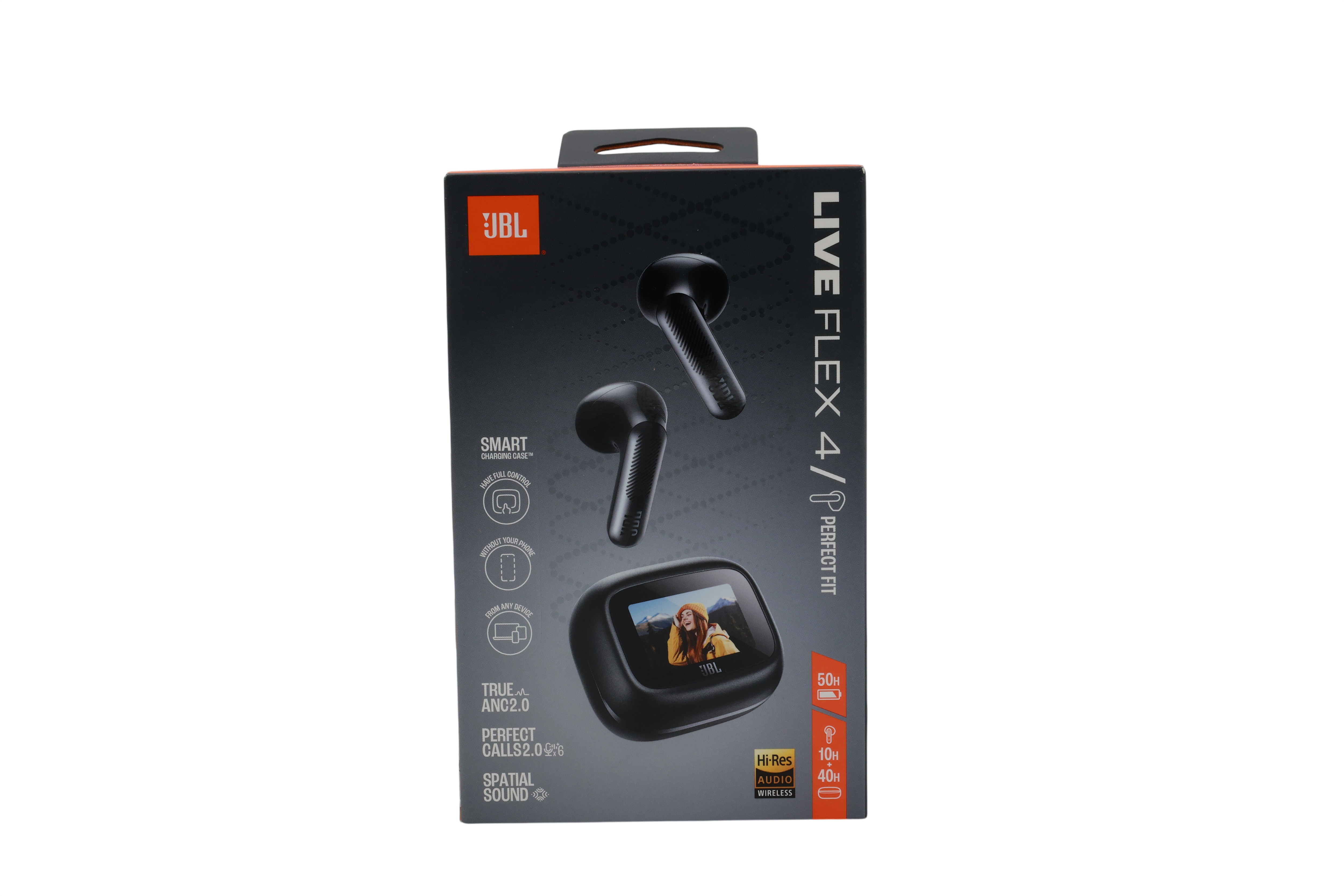 JBL Live Flex 4, langattomat Bluetooth-korvakuulokkeet, musta