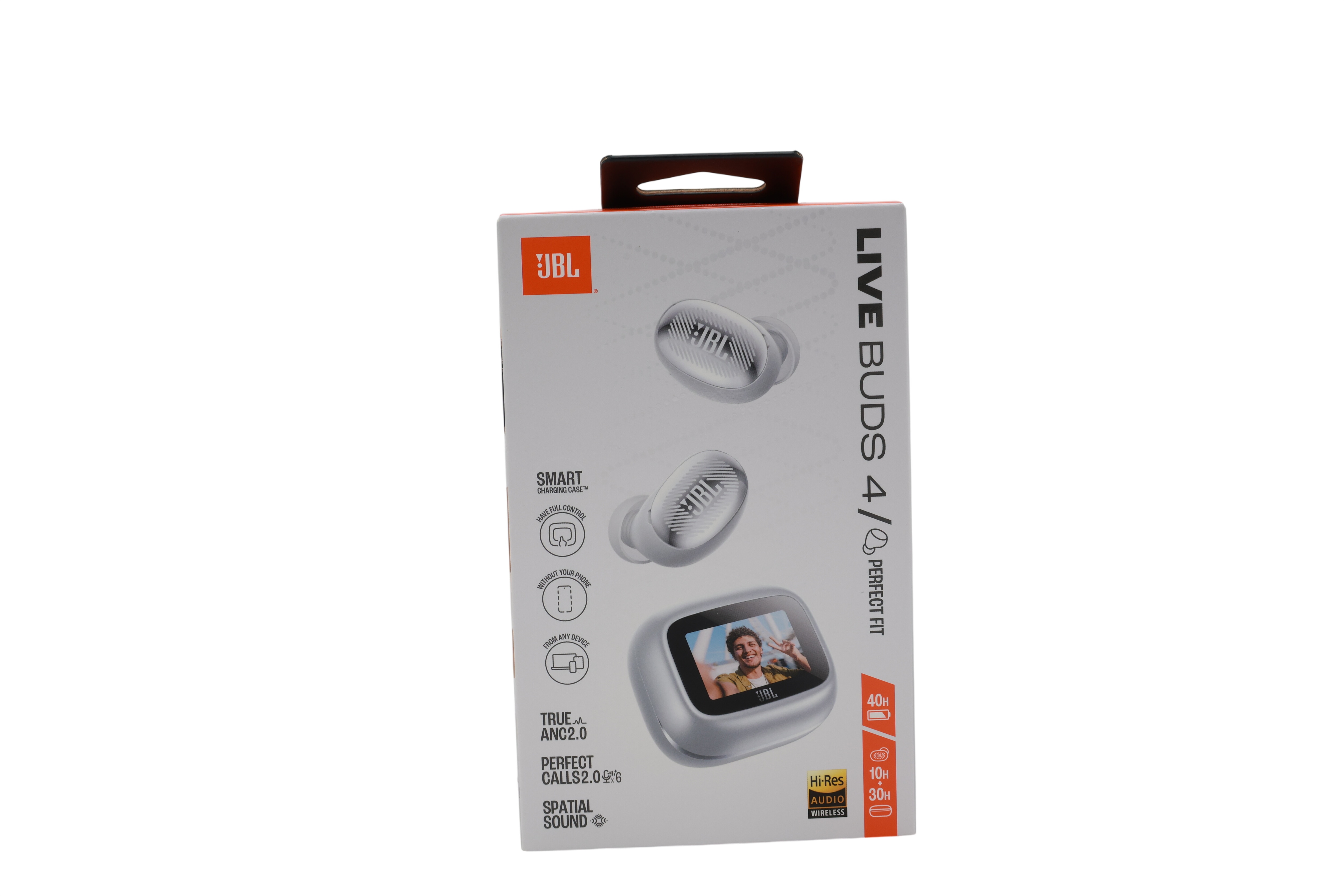 JBL Live Buds 4, langattomat Bluetooth-korvakuulokkeet, hopea