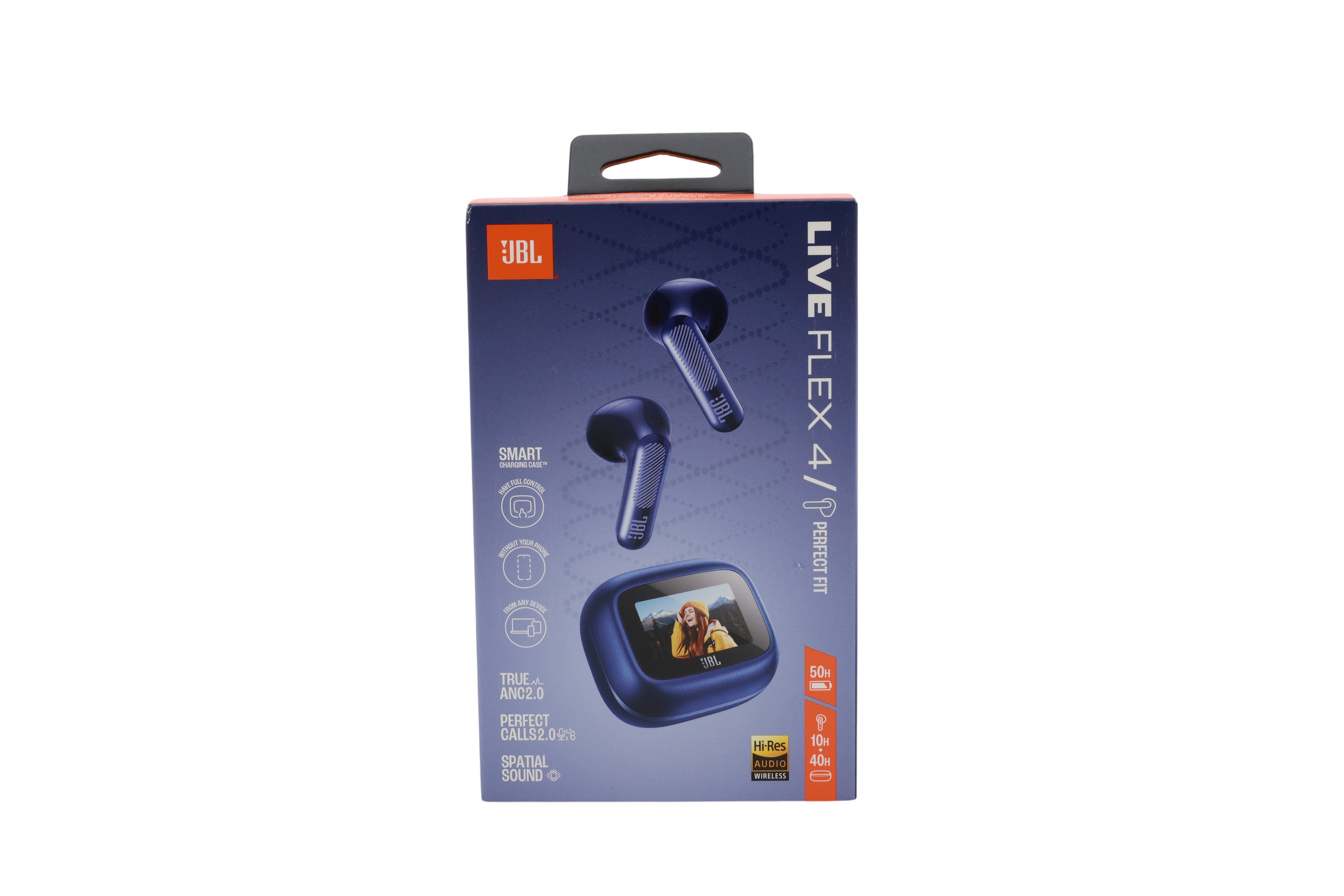 JBL Live Flex 4, langattomat Bluetooth-korvakuulokkeet, siniset