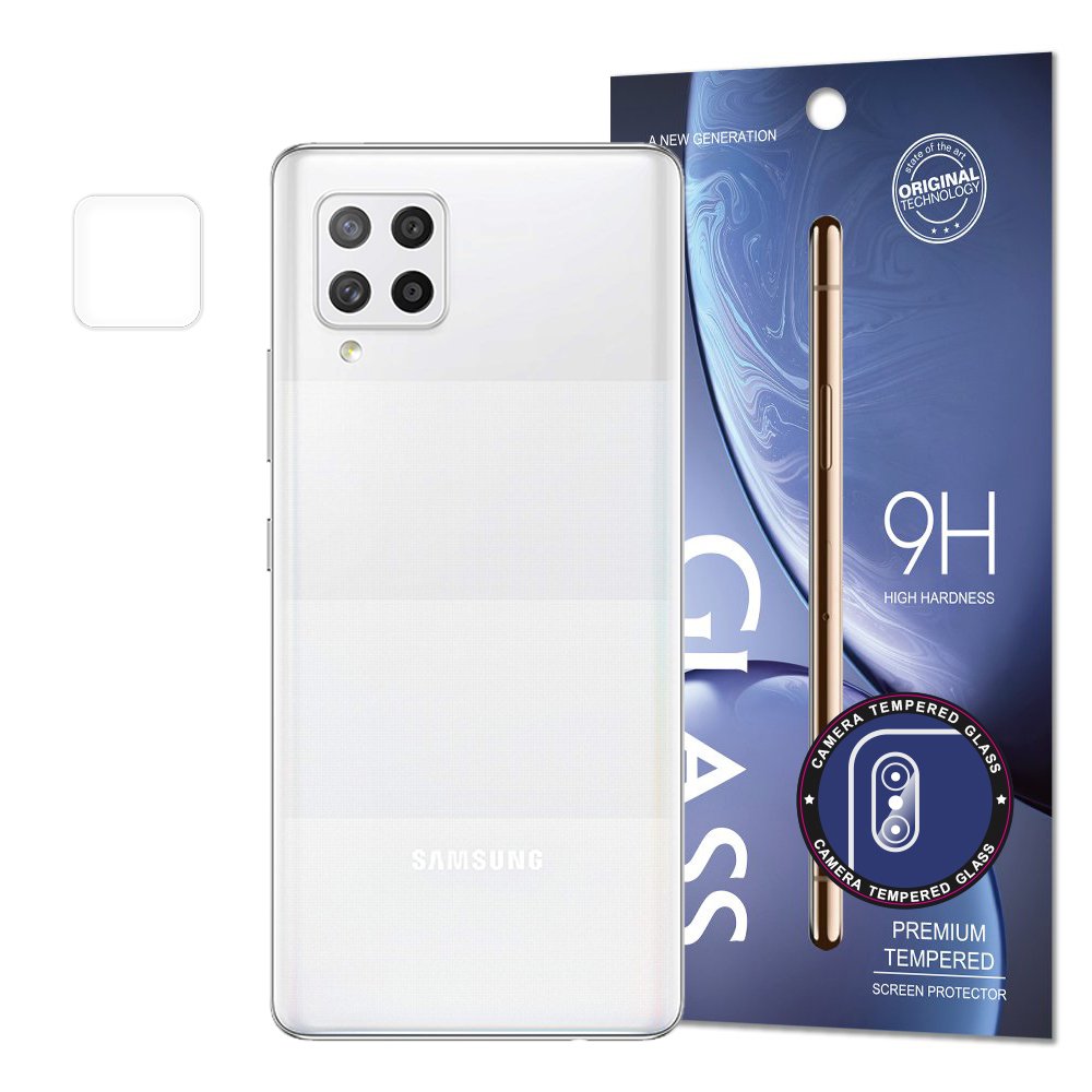 Kamera karkaistu lasi erittäin kestävä 9H lasi suojus Samsung Galaxy A42 5G (pakkaus - kirjekuori)