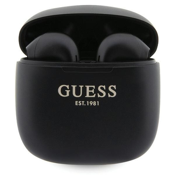 Guess GUTWST26PSK TWS Bluetooth-kuulokkeet + telakointiasema - musta Classic EST-logo