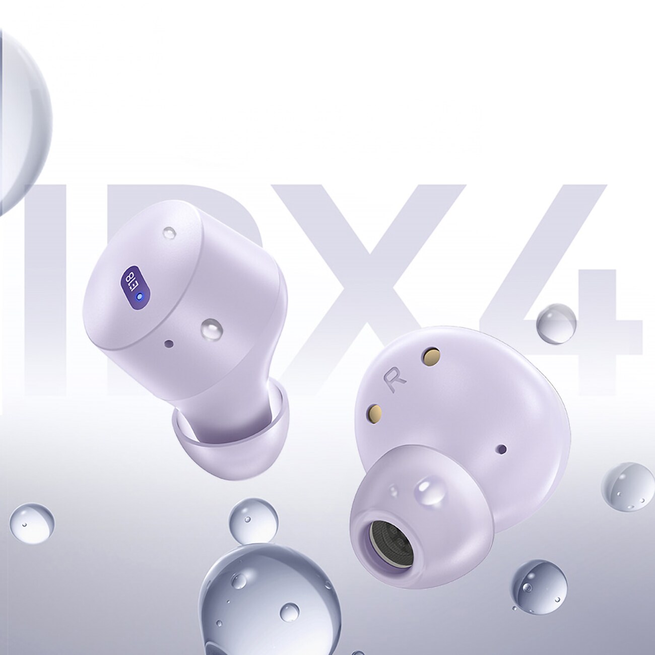Baseus Bowie E18 Langattomat TWS ENC IPX4-kuulokkeet - violetti