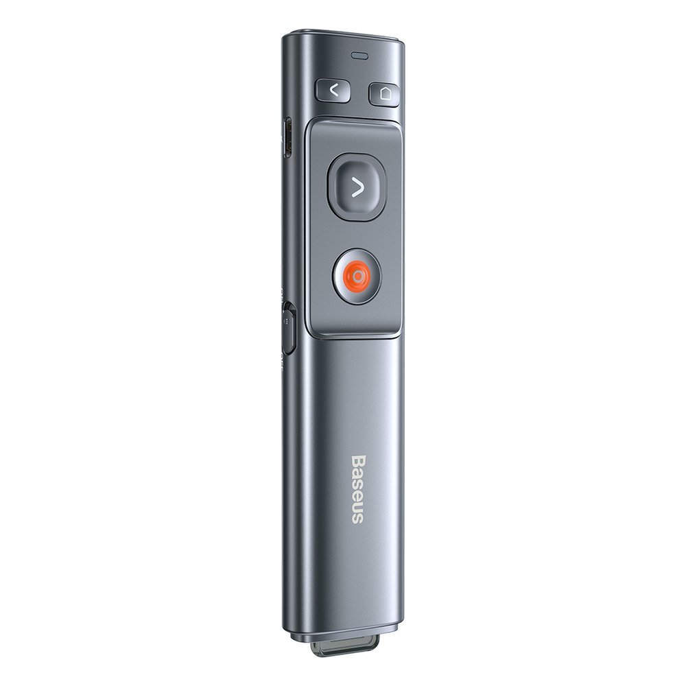 Baseus Orange Dot Langaton esittelylaserosoitin - harmaa (pariston kanssa)