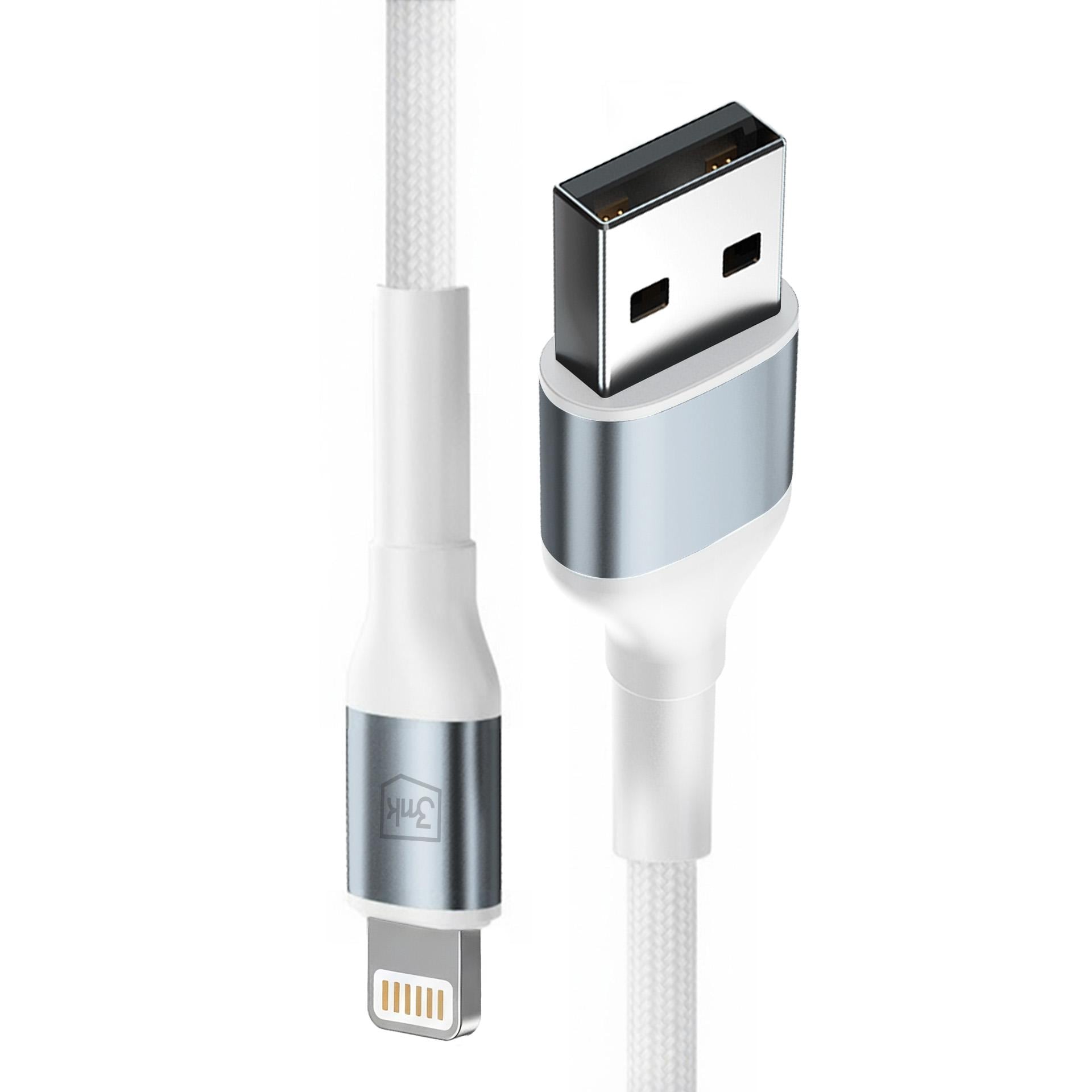 3mk 3mk Kaapeli 3mk Hyper Cable N-SERIES USB-A / Lightning 2m 5V/2.4A 12W / valkoinen