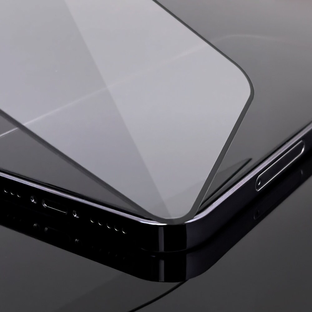Wozinsky Full Glue Super Tough näytönsuoja kehys Case Friendly Samsung Galaxy A22 4G musta